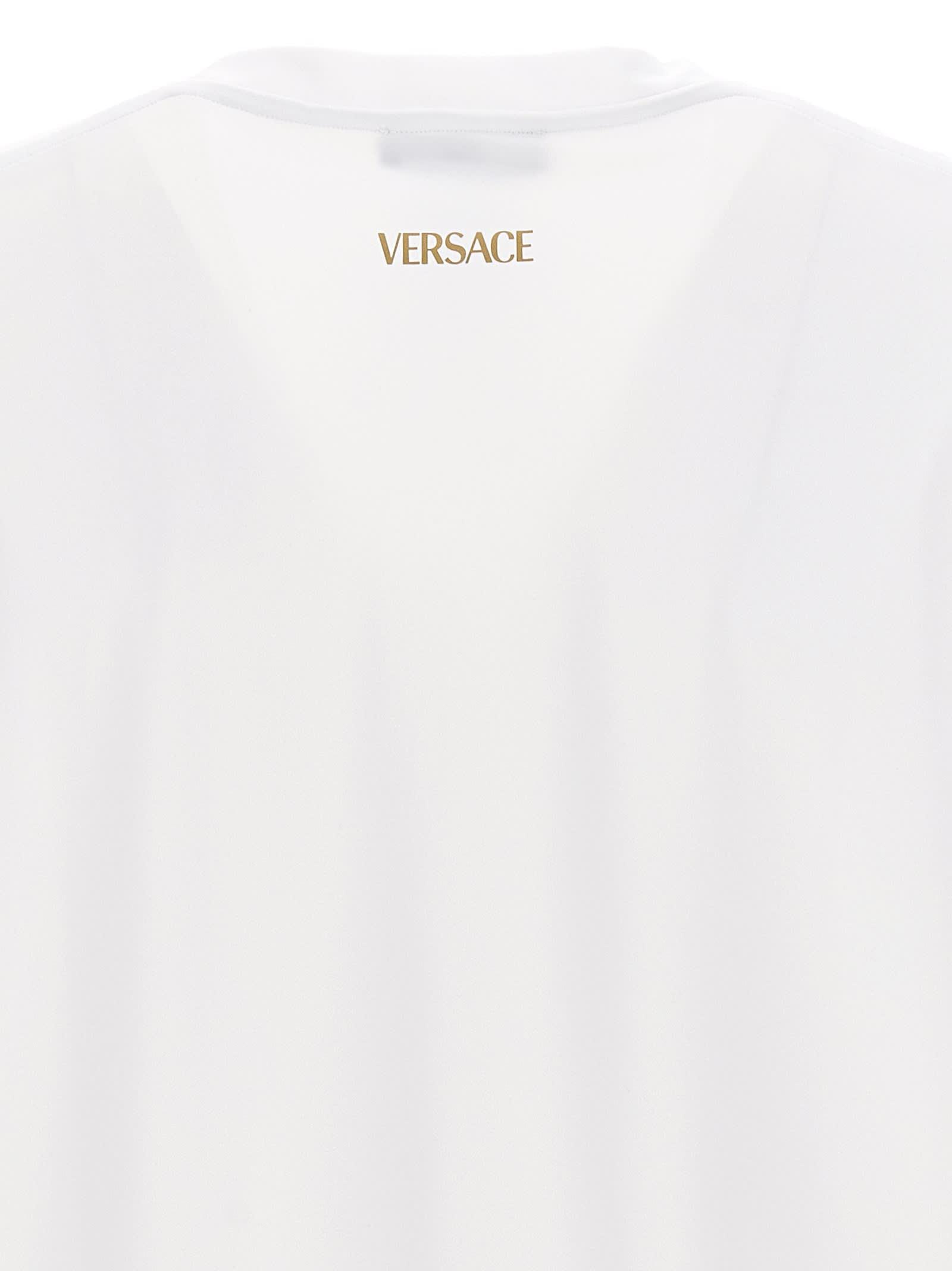 Versace Greca T-shirt in White for Men | Lyst