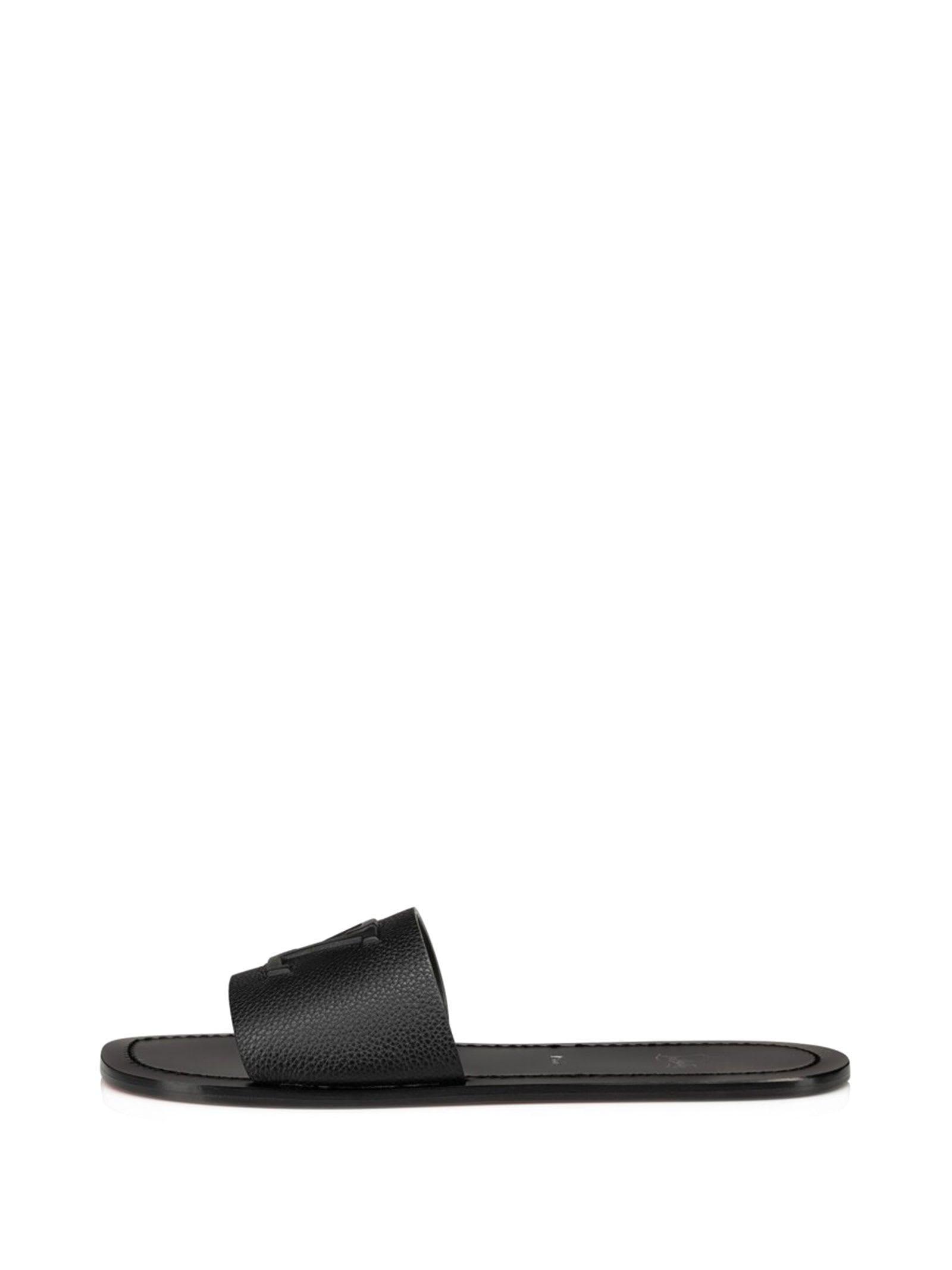 Men's Coolito Logo Shearling Lined Mule Loafers In Black
