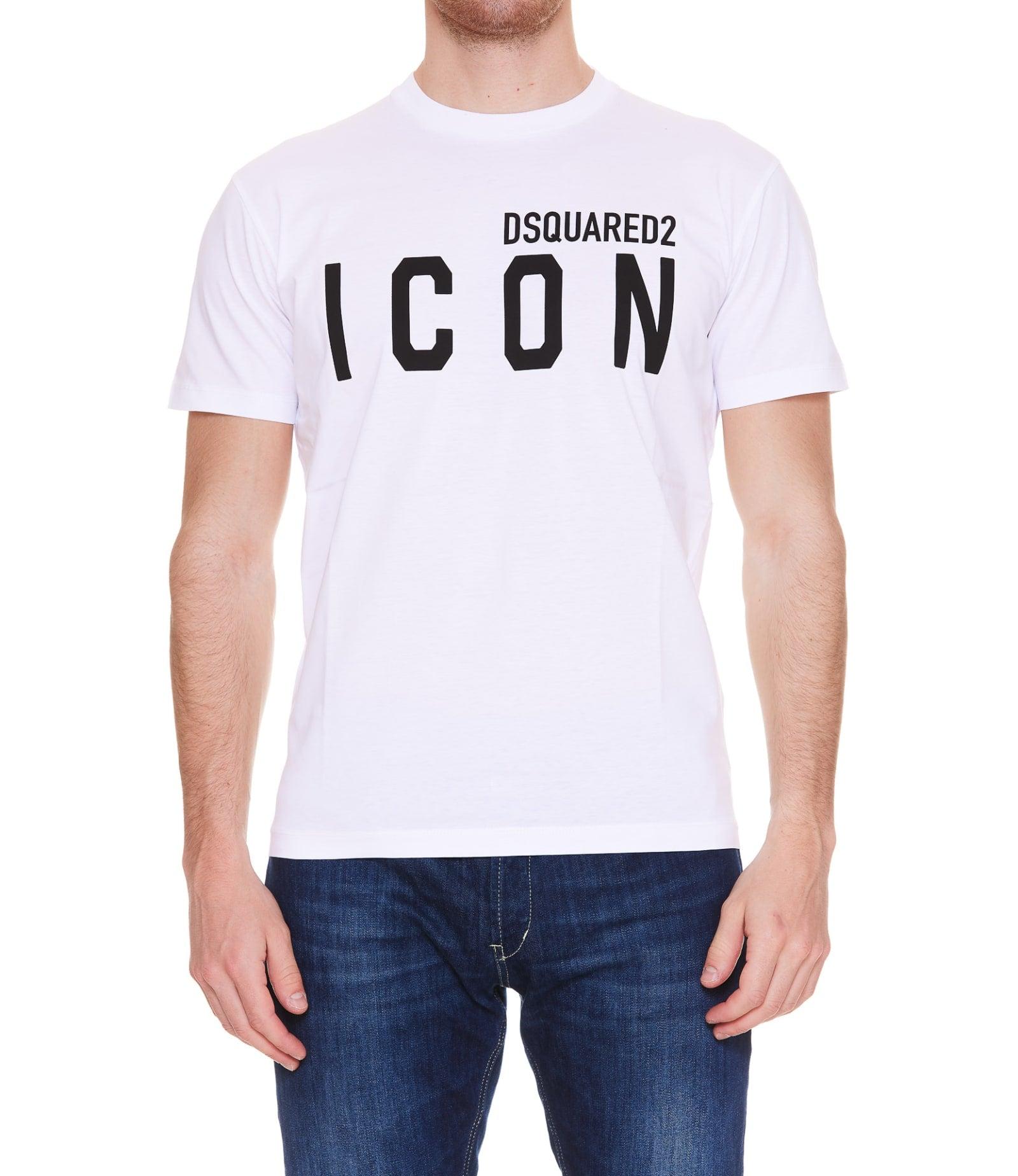 DSquared² Icon T-shirt in White for Men | Lyst