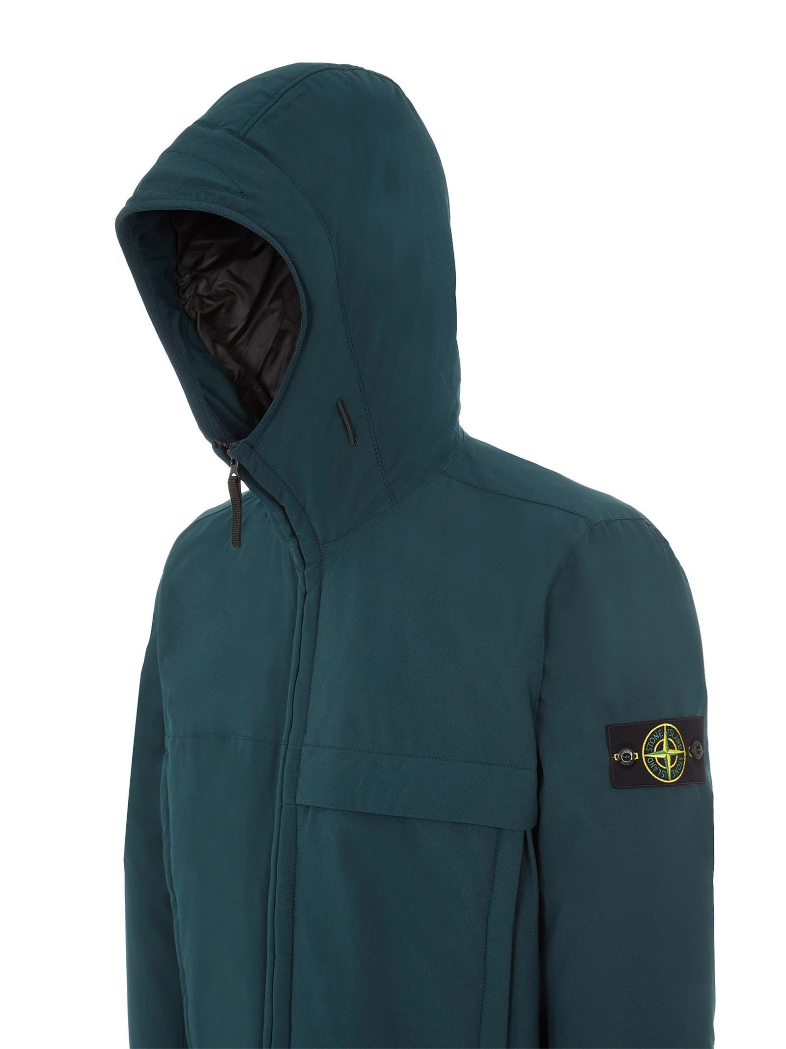 Stone Island Primaloft Soft Shell Jacket in Green for Men | Lyst