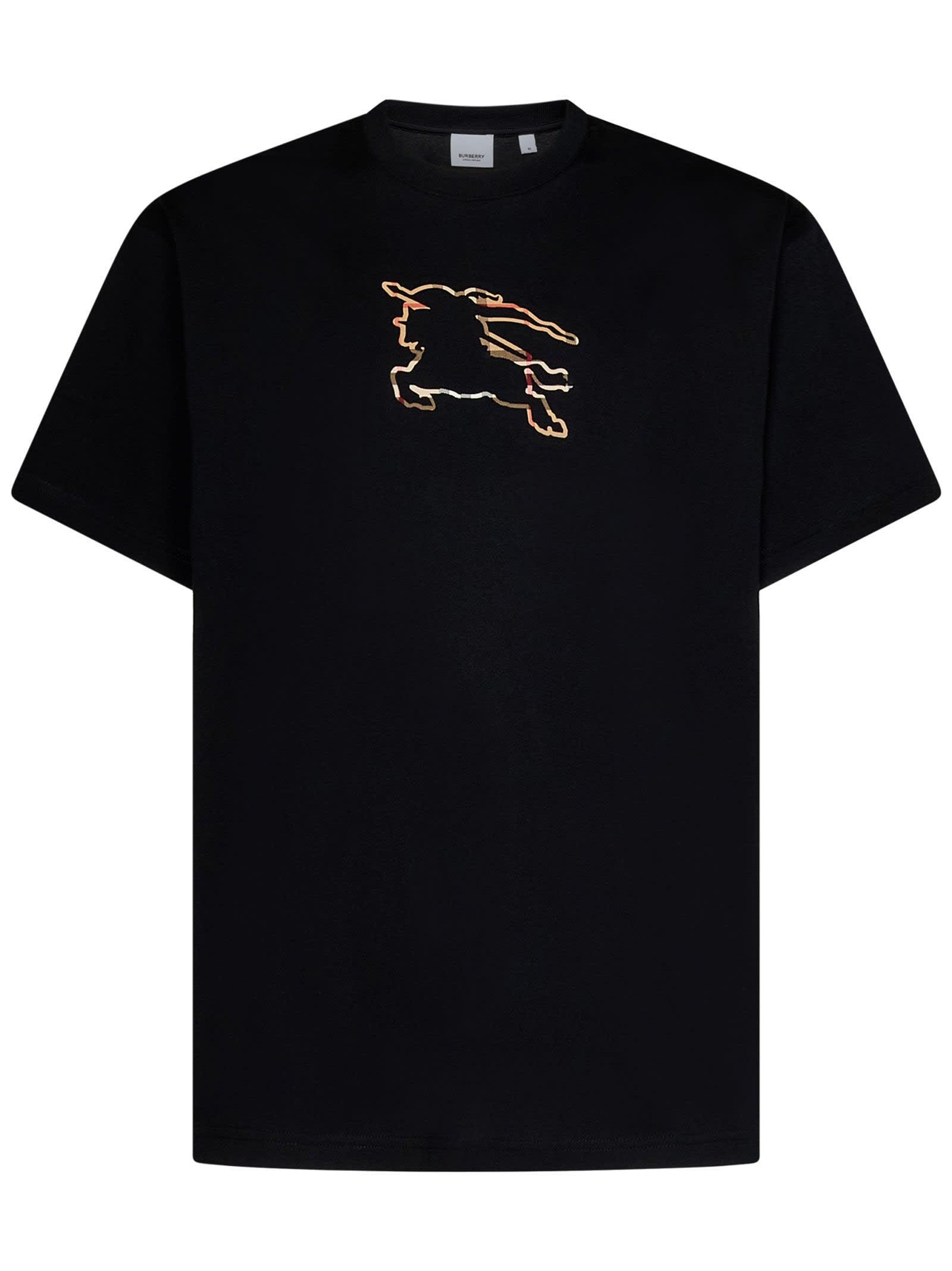 Burberry black t shirt deals