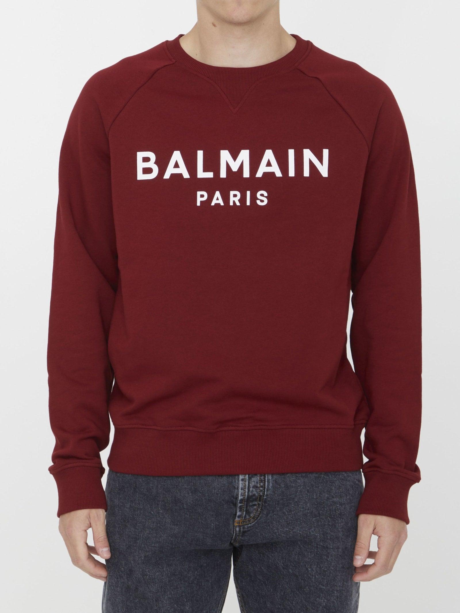 Balmain sale red sweatshirt