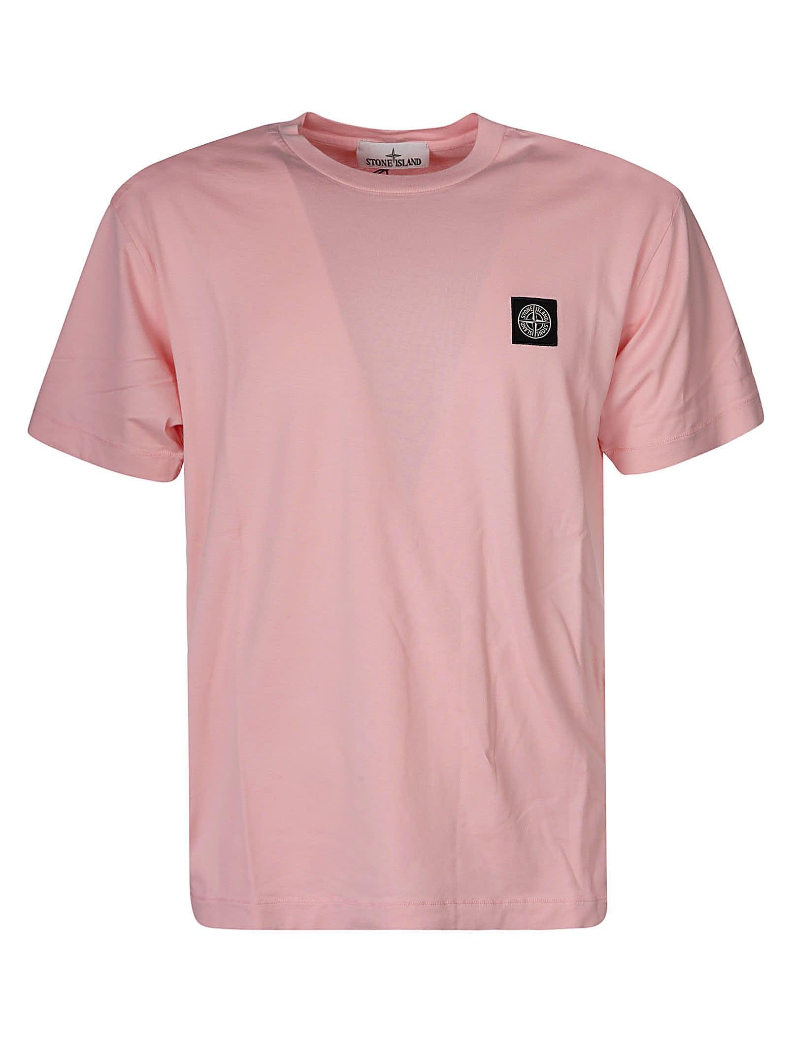 Stone Island Pink Compass T-shirt for Men | Lyst