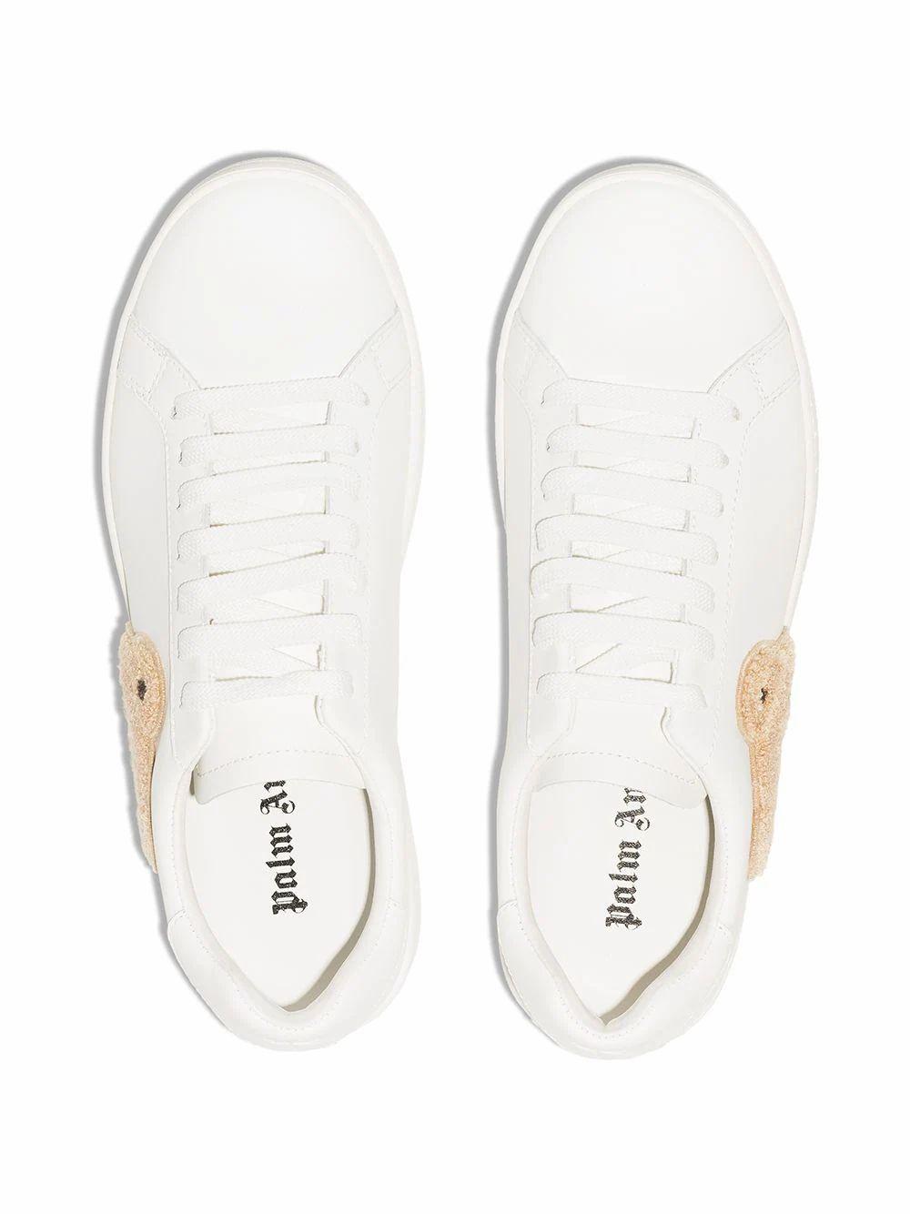 Palm Angels Leather Sneakers in White | Lyst