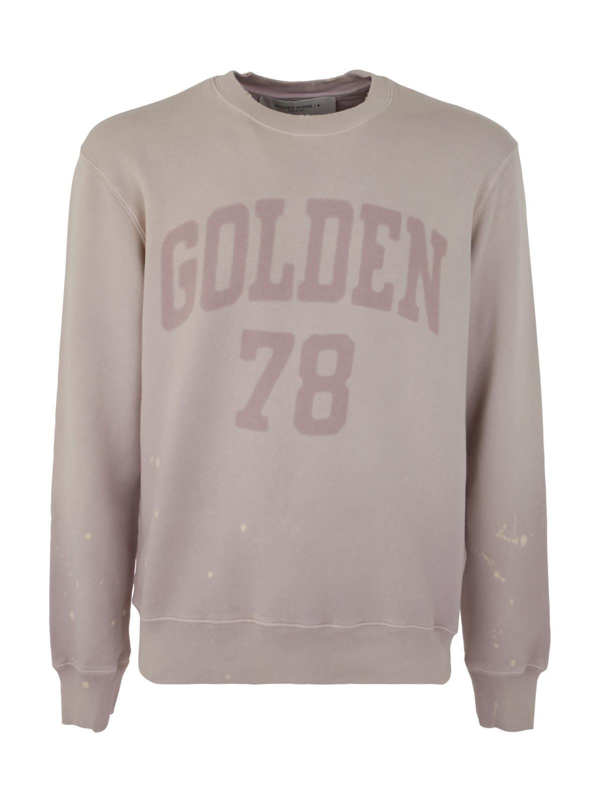 Golden Goose Journey M`s Regular Crewneck Sweatshirt/ Golden 78