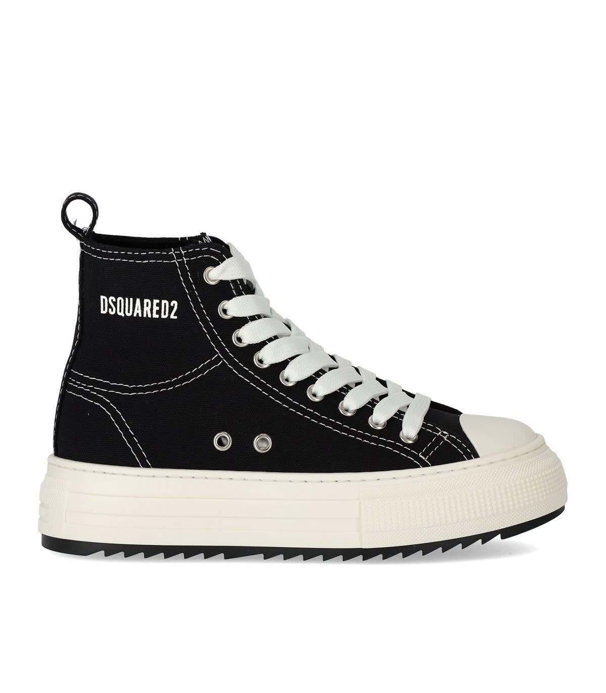 DSquared² Berlin Black Sneaker With Logo | Lyst