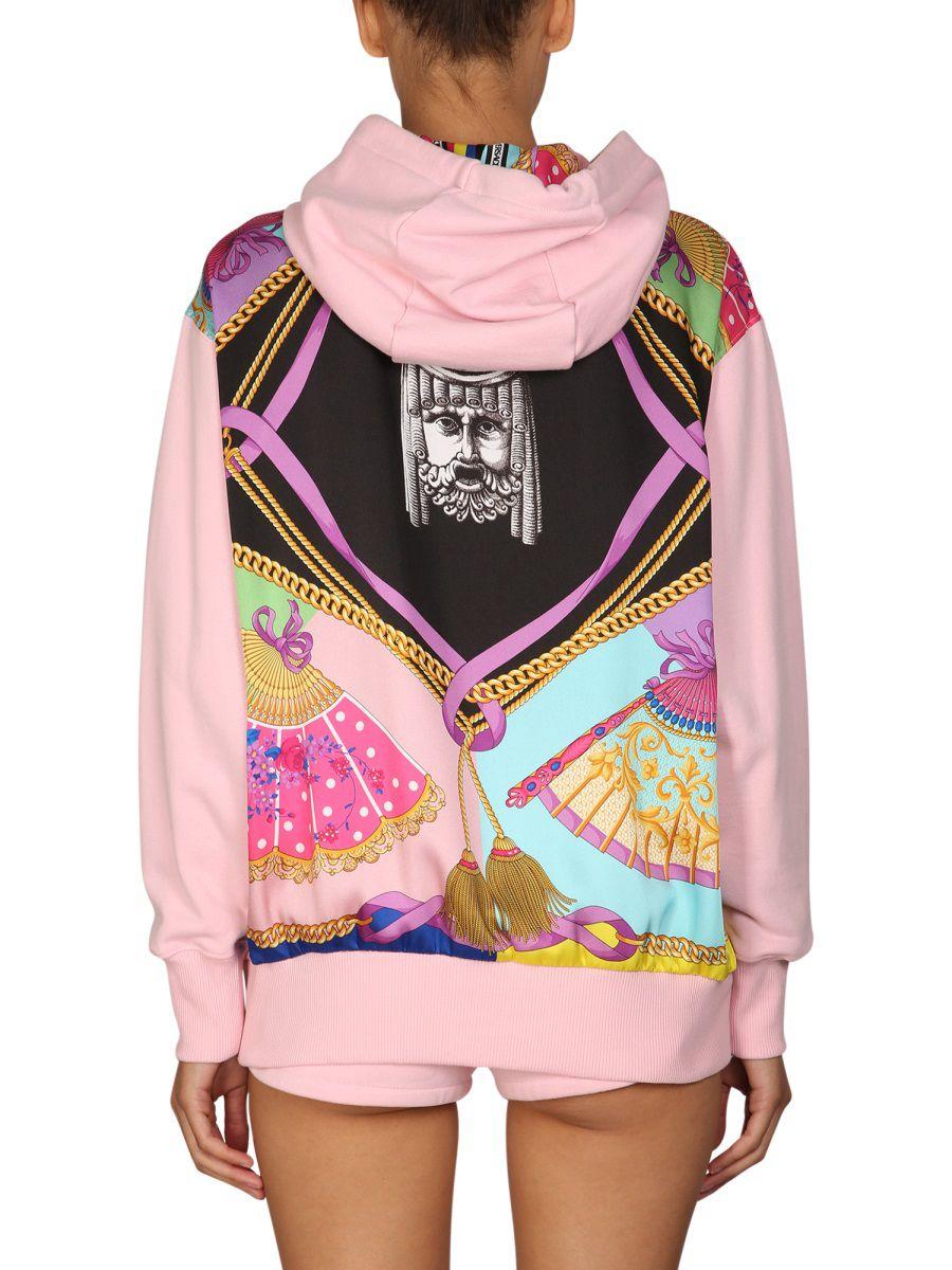 Versace Sweatshirt "the Fans" in Pink | Lyst
