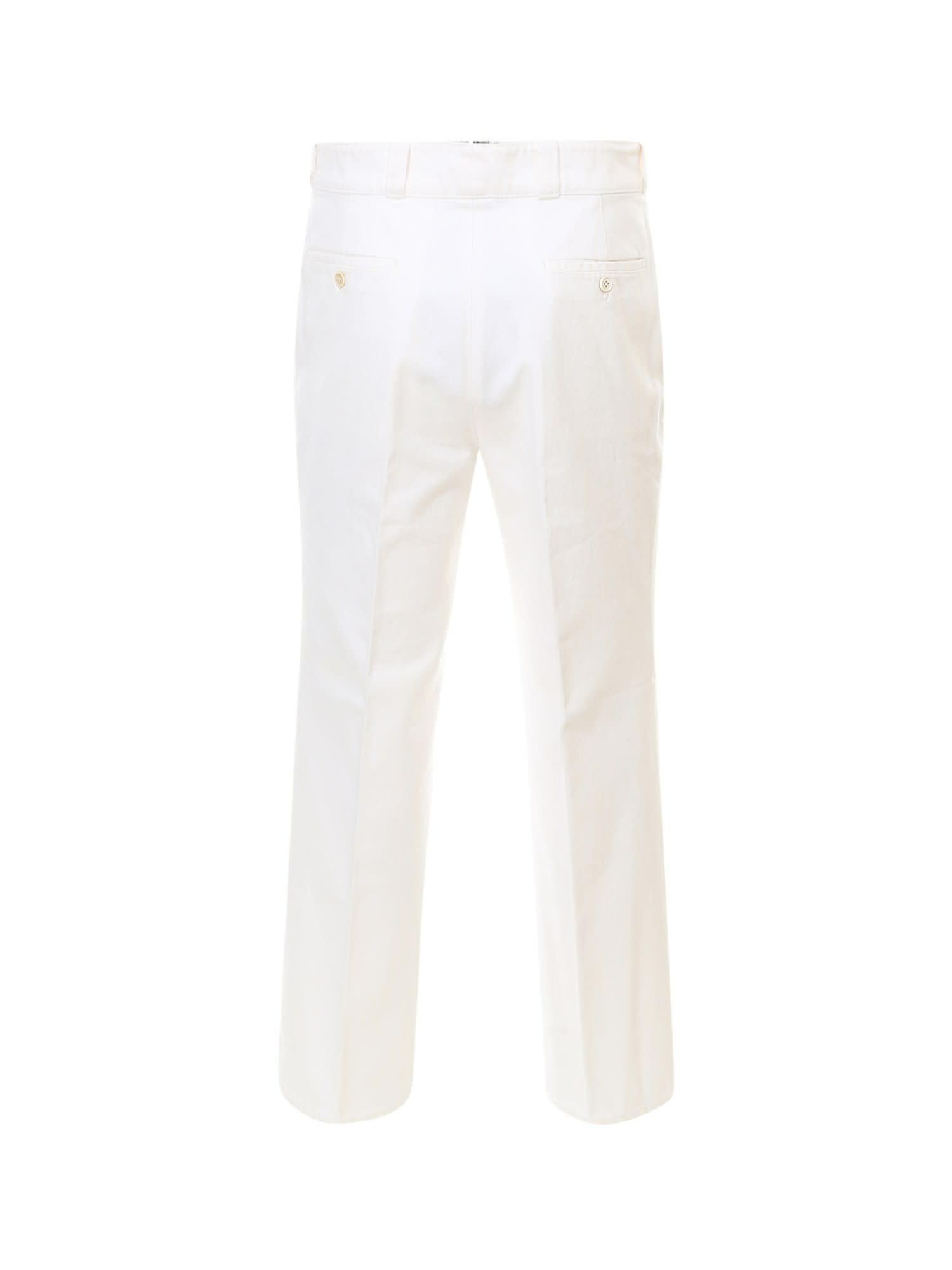 Prada Cotton Trousers - Men in zp (White) for Men | Lyst