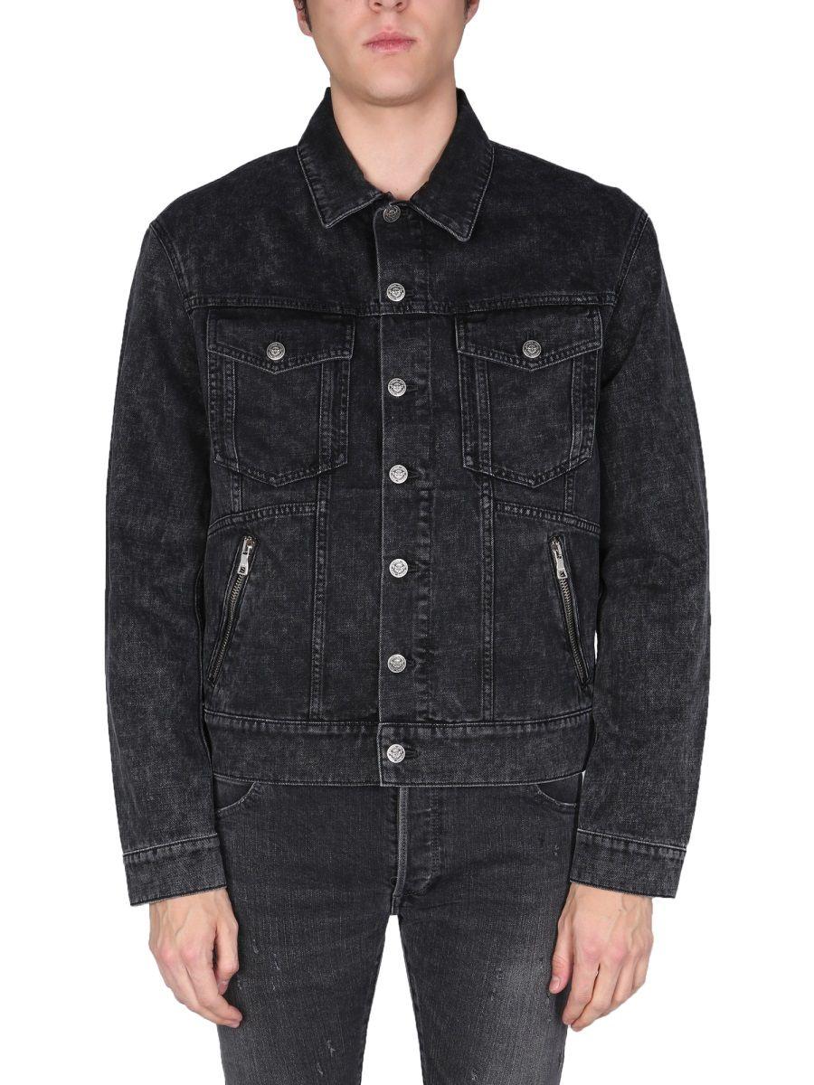 Balmain Denim Jacket in Nero (Black 