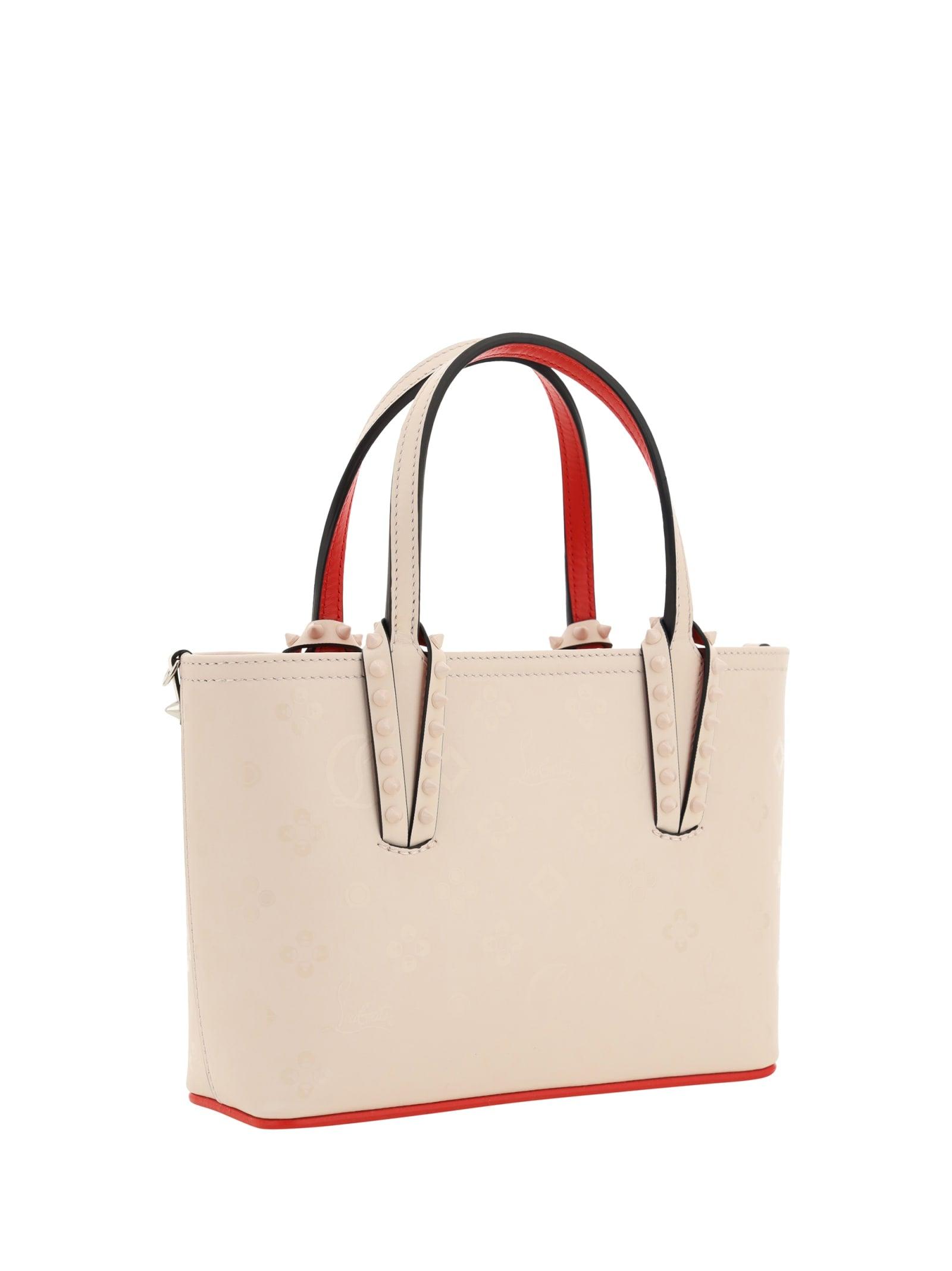 Cabata Nano Patent Leather Tote Bag in Pink - Christian Louboutin