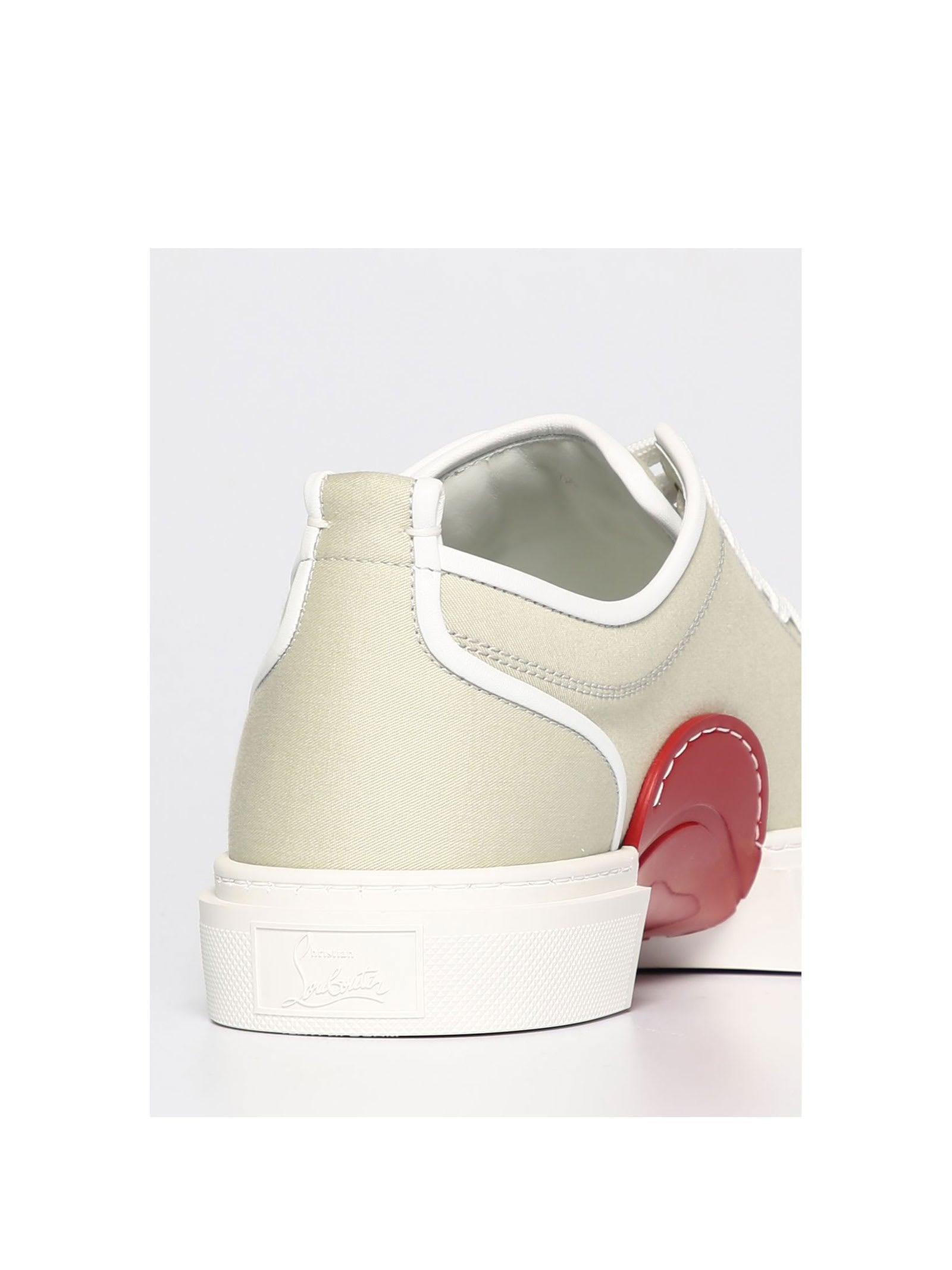 Christian Louboutin Adolon Junior Low-top Sneakers in White for Men | Lyst