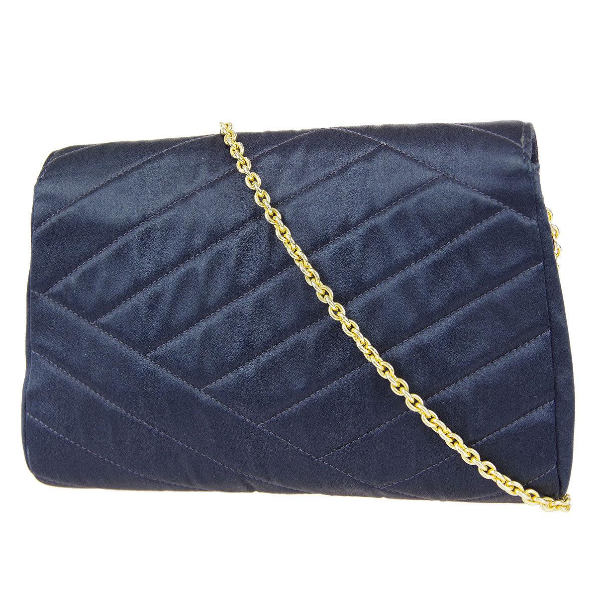Chanel Vintage CC Clip-lock Flap Bag Black Lambskin 24K Gold