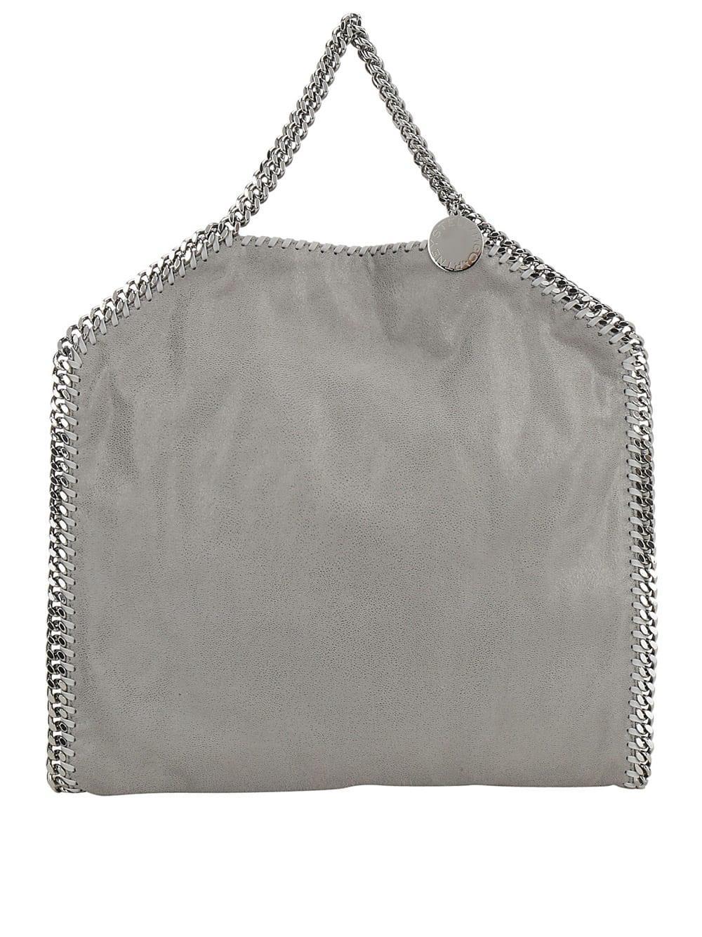 Stella McCartney Falabella Fold Over Tote Shoulder Bag in Gray | Lyst