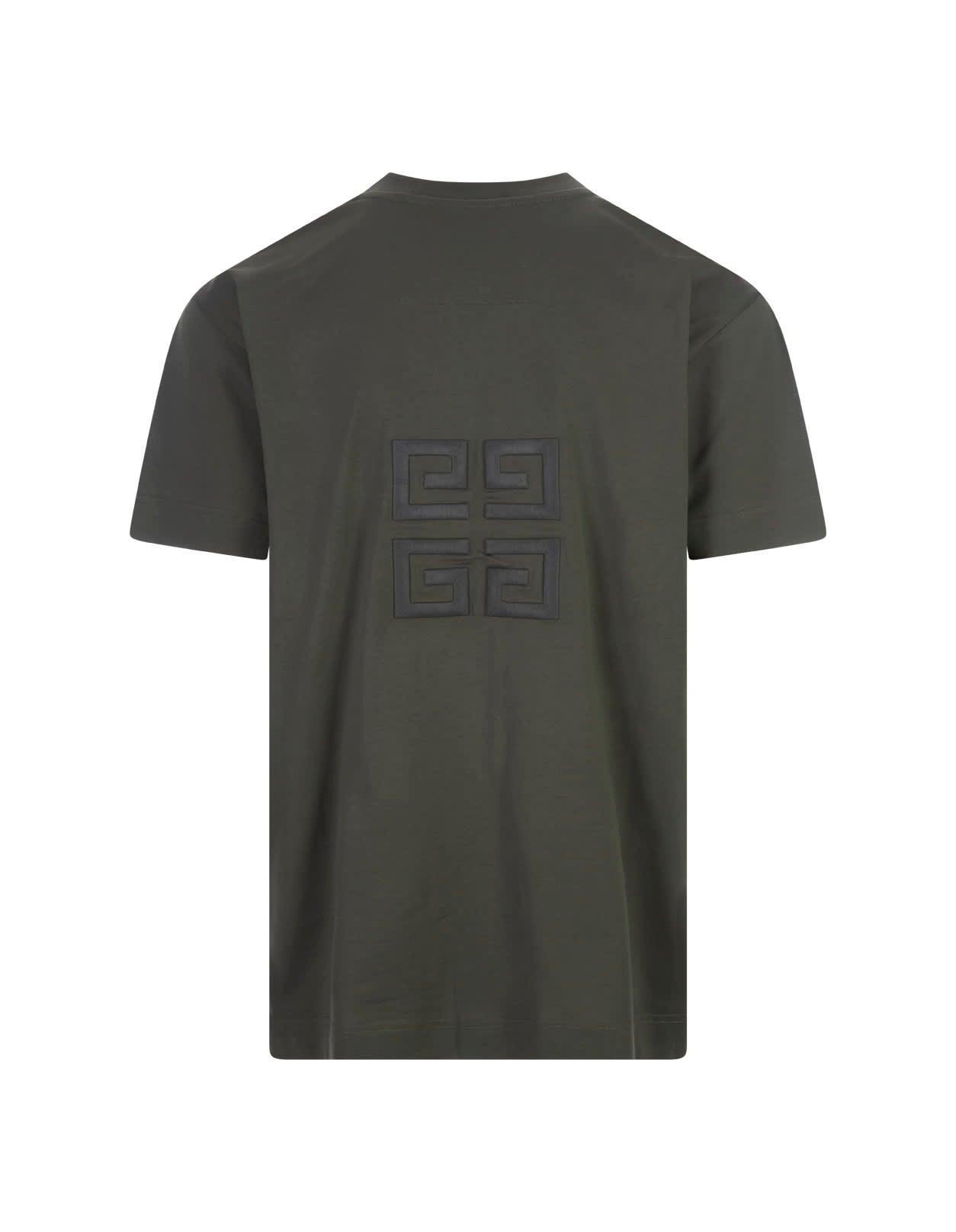 Givenchy 4g Oversized T shirt In Grey Cotton in Green for Men Lyst
