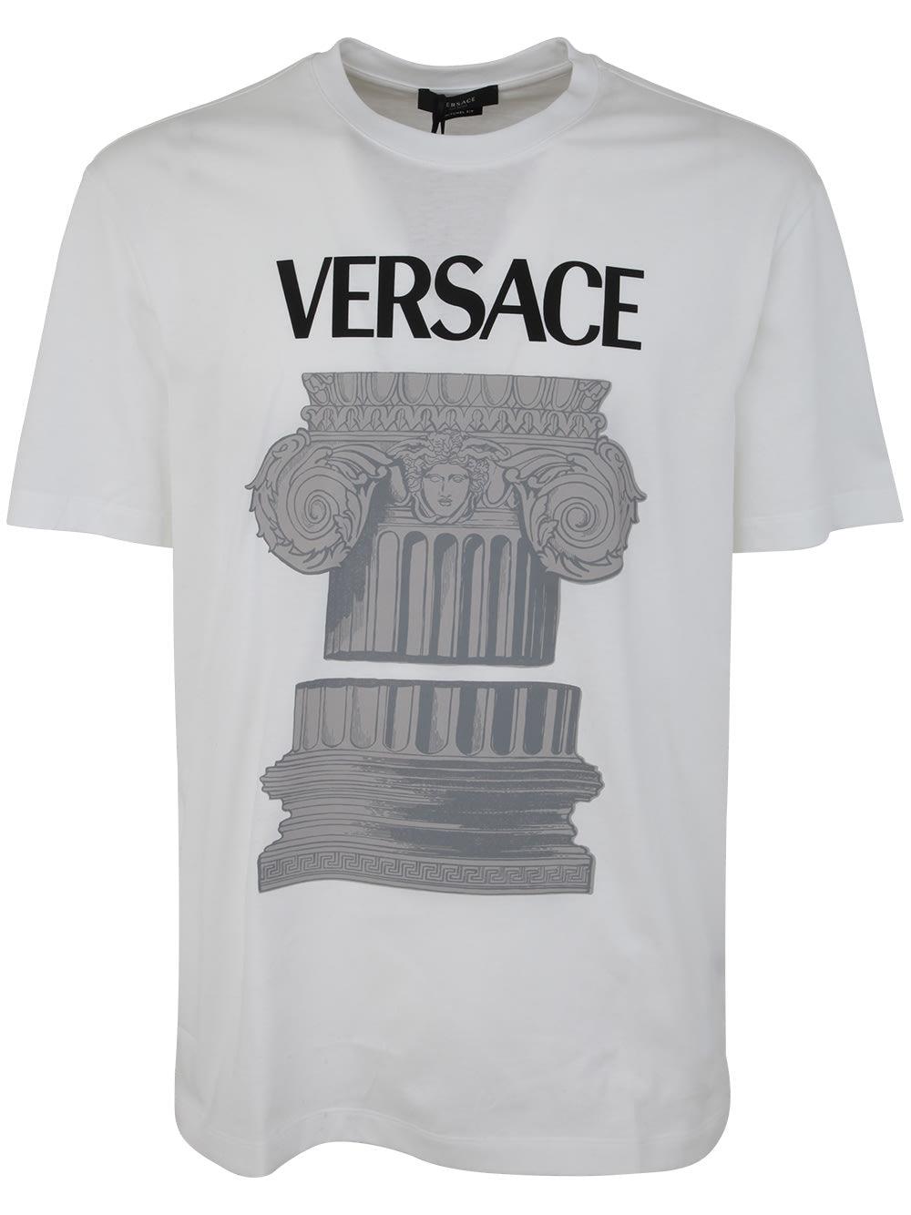 Barocco print cotton jersey t-shirt - Versace - Men