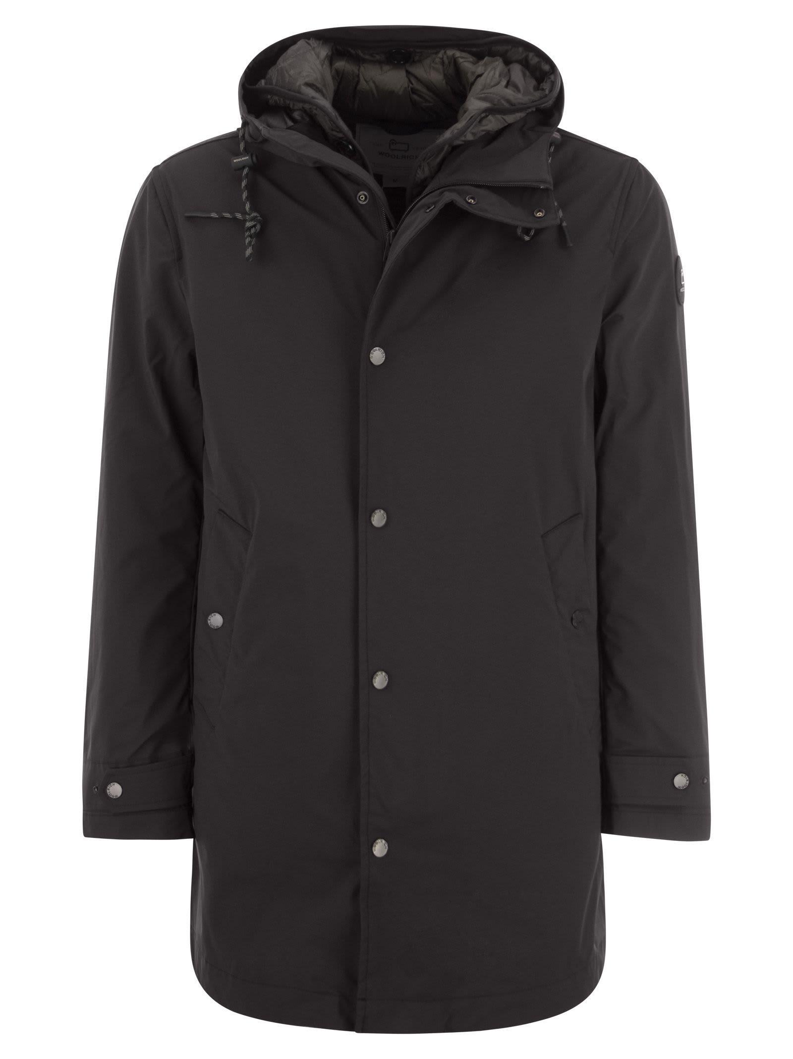 Woolrich 3-in-1 Hooded Jacket in Black for Men | Lyst