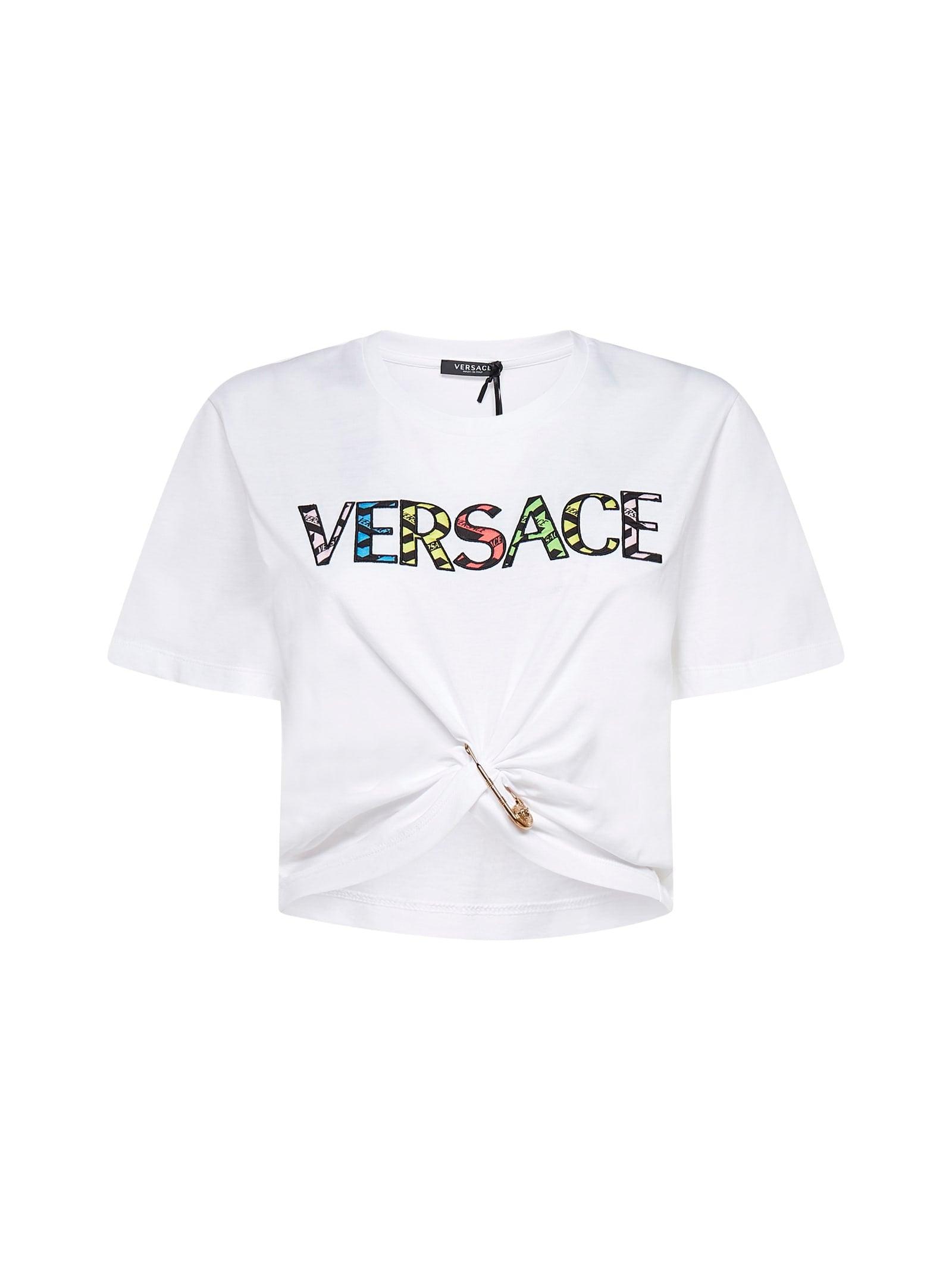 versace white t shirt women's