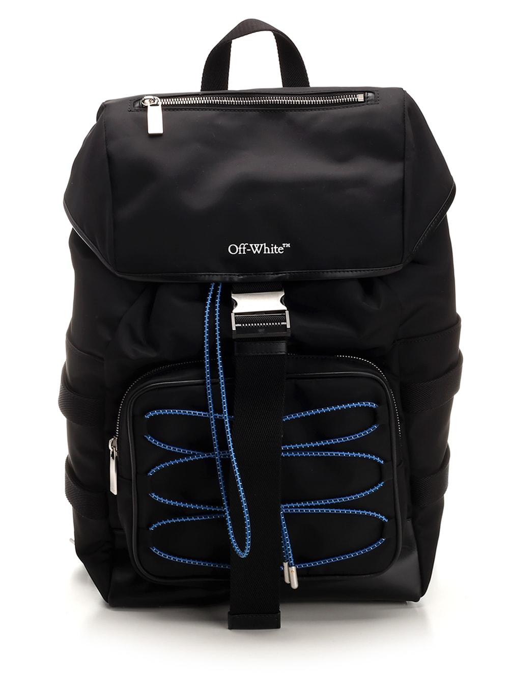 off white nylon backpack