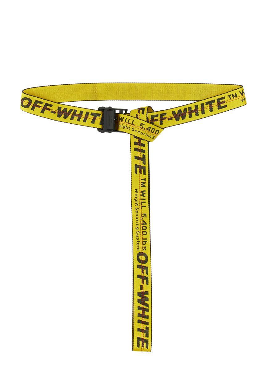Off-White c/o Virgil Abloh Industrial Belt in Yellow for Men | Lyst