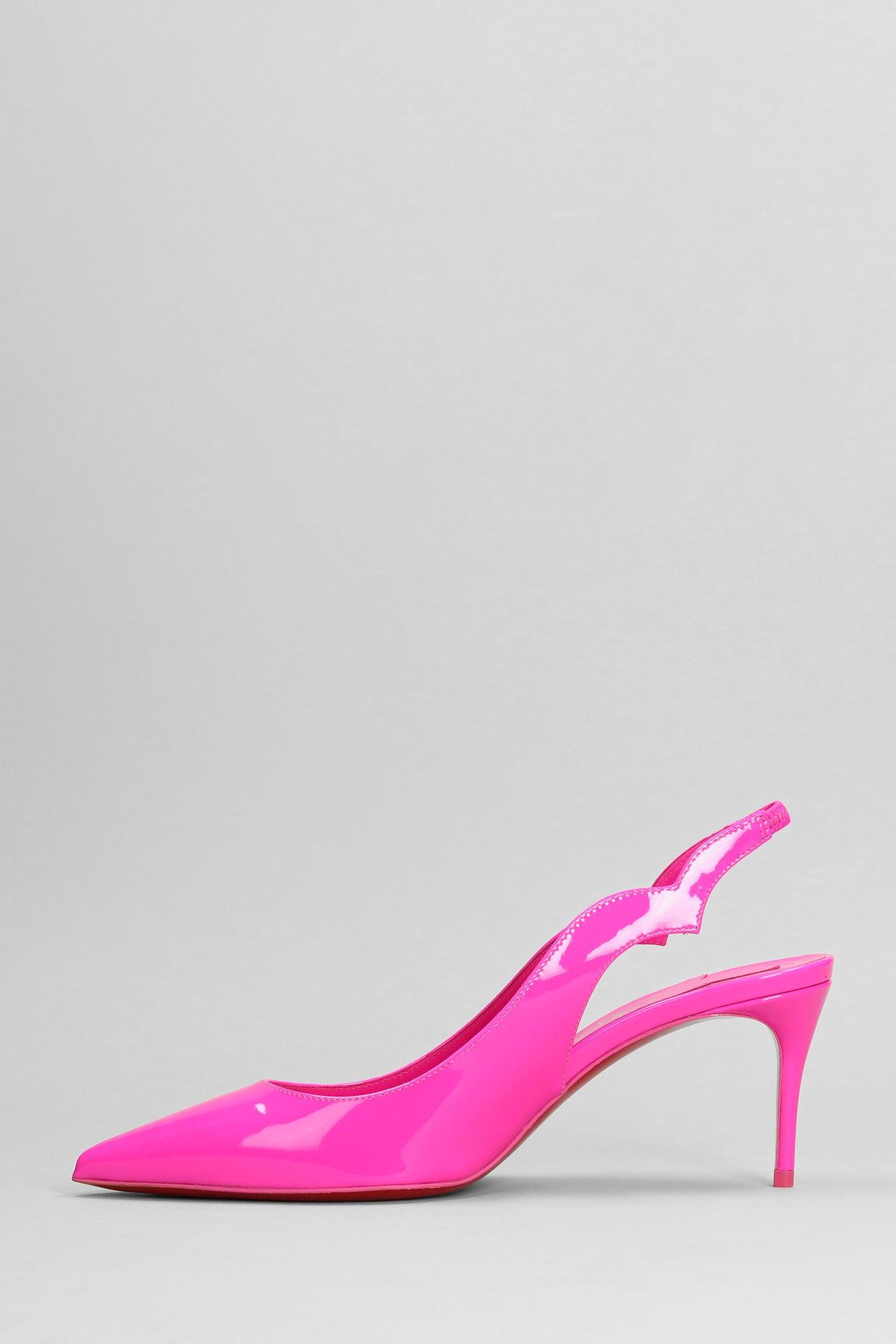 Christian Louboutin Hot Chick Sling Pumps In Patent Leather in Pink | Lyst