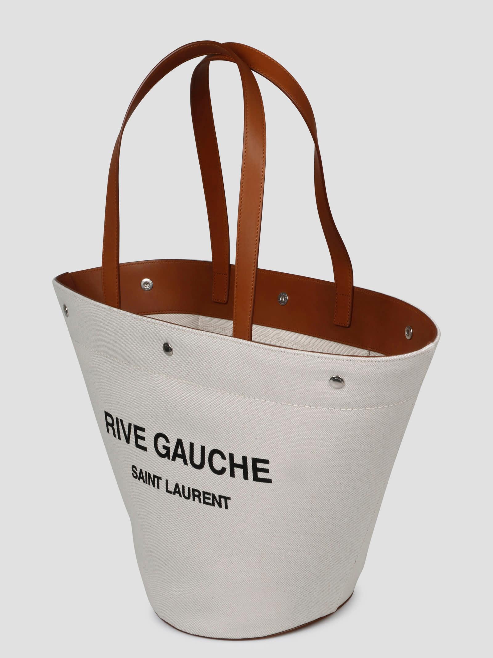 Saint Laurent Rive Gauche Tote Bag - Neutrals