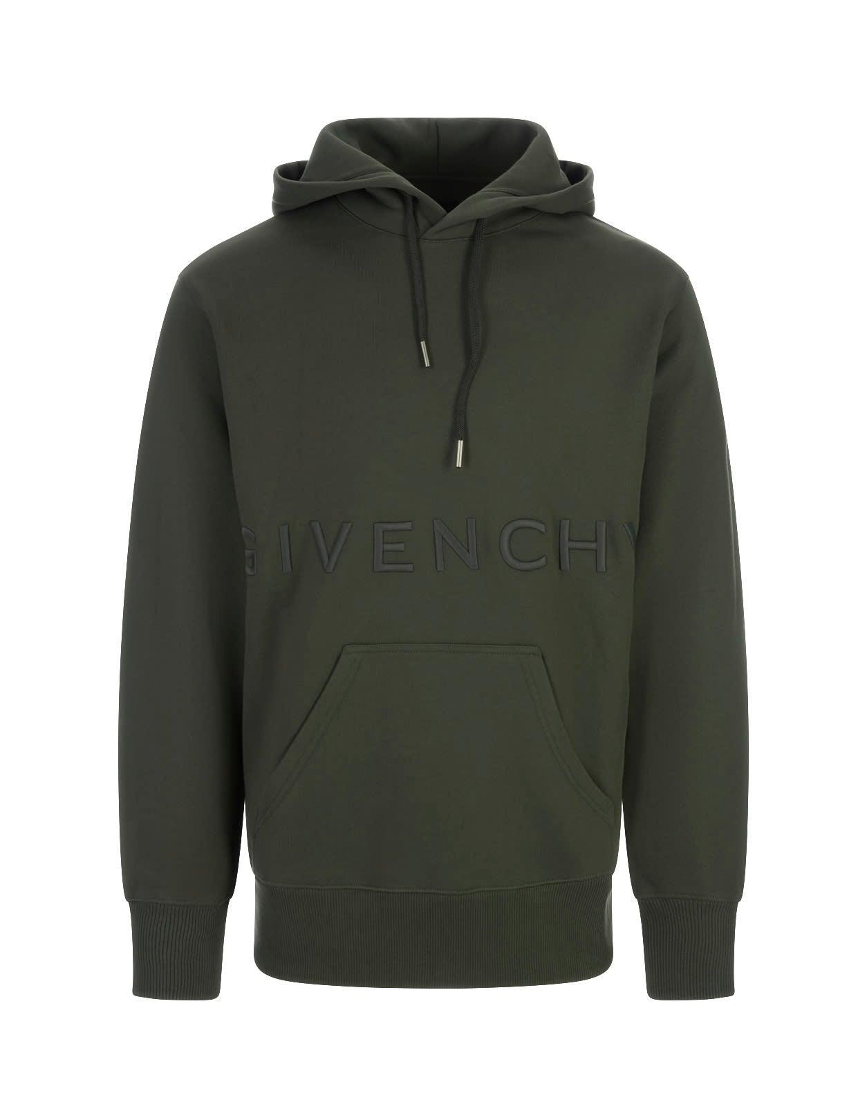 Givenchy 4g Hoodie In Grey in Green for Men | Lyst