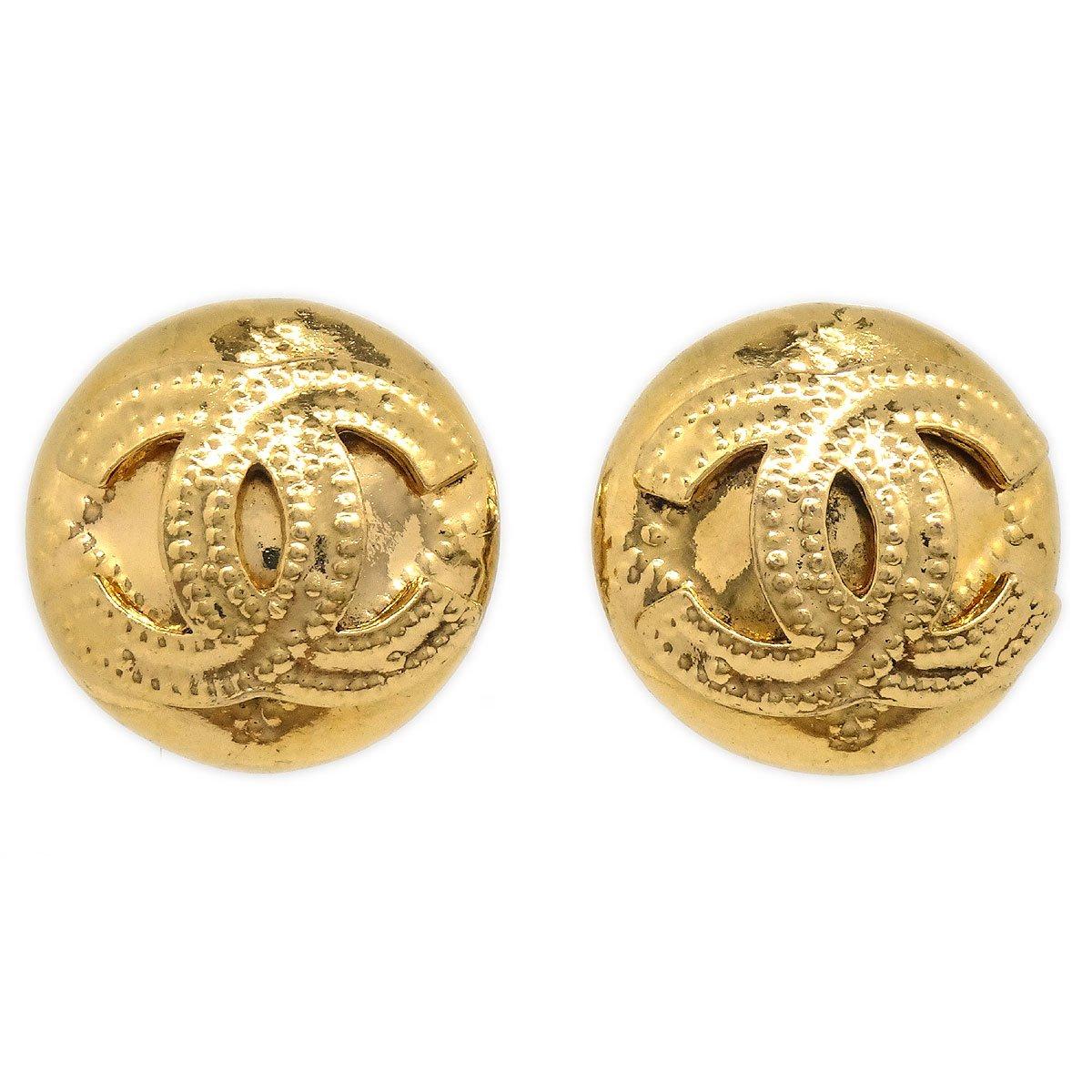 Chanel 1986-1994 Earrings Gold 2336 in Metallic