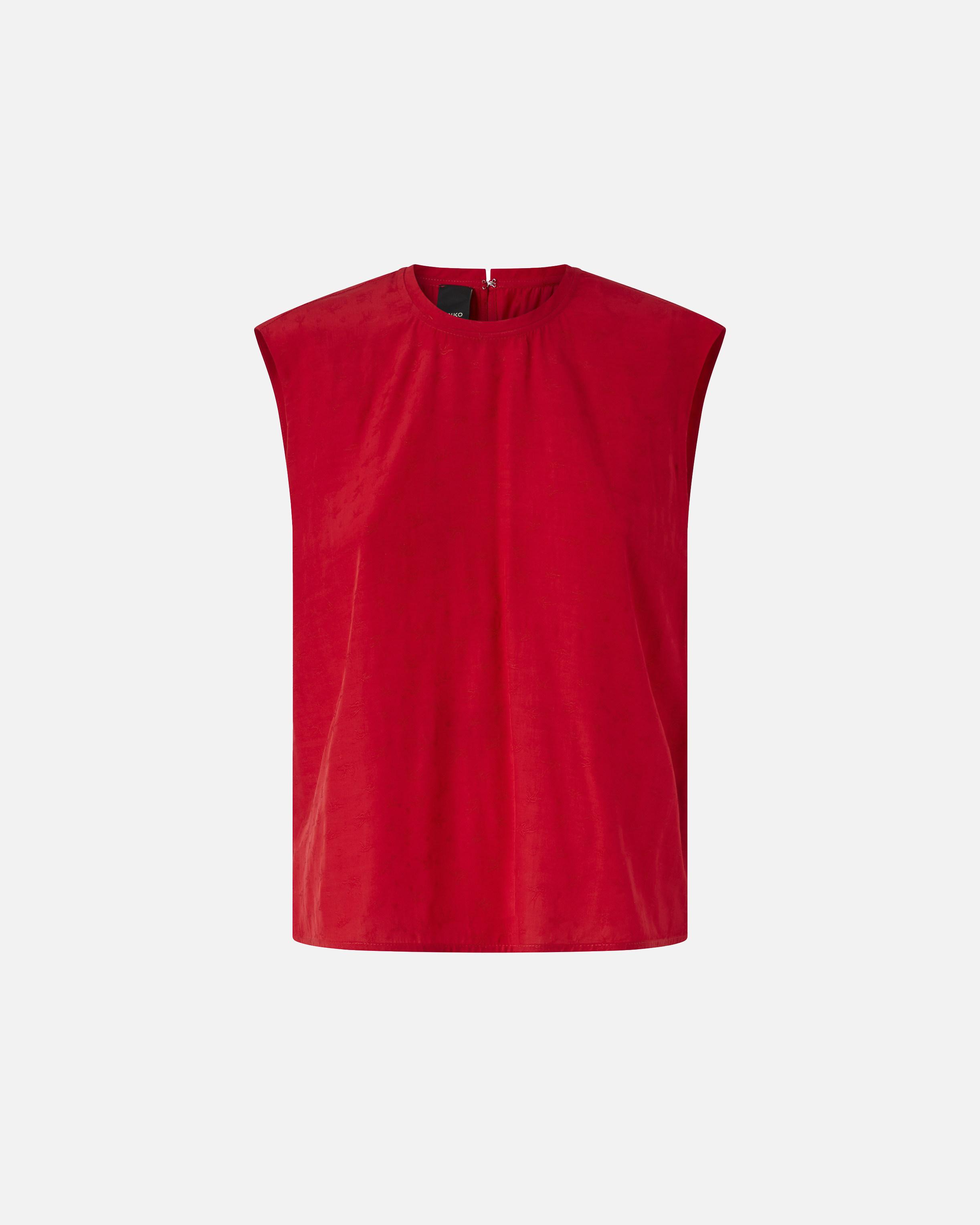 PINKO 売れ筋商品|||ピンコ Tシャツ トップス レディース Tank tops Orange Pinko women's cotton T-shirt with embroidered logo
