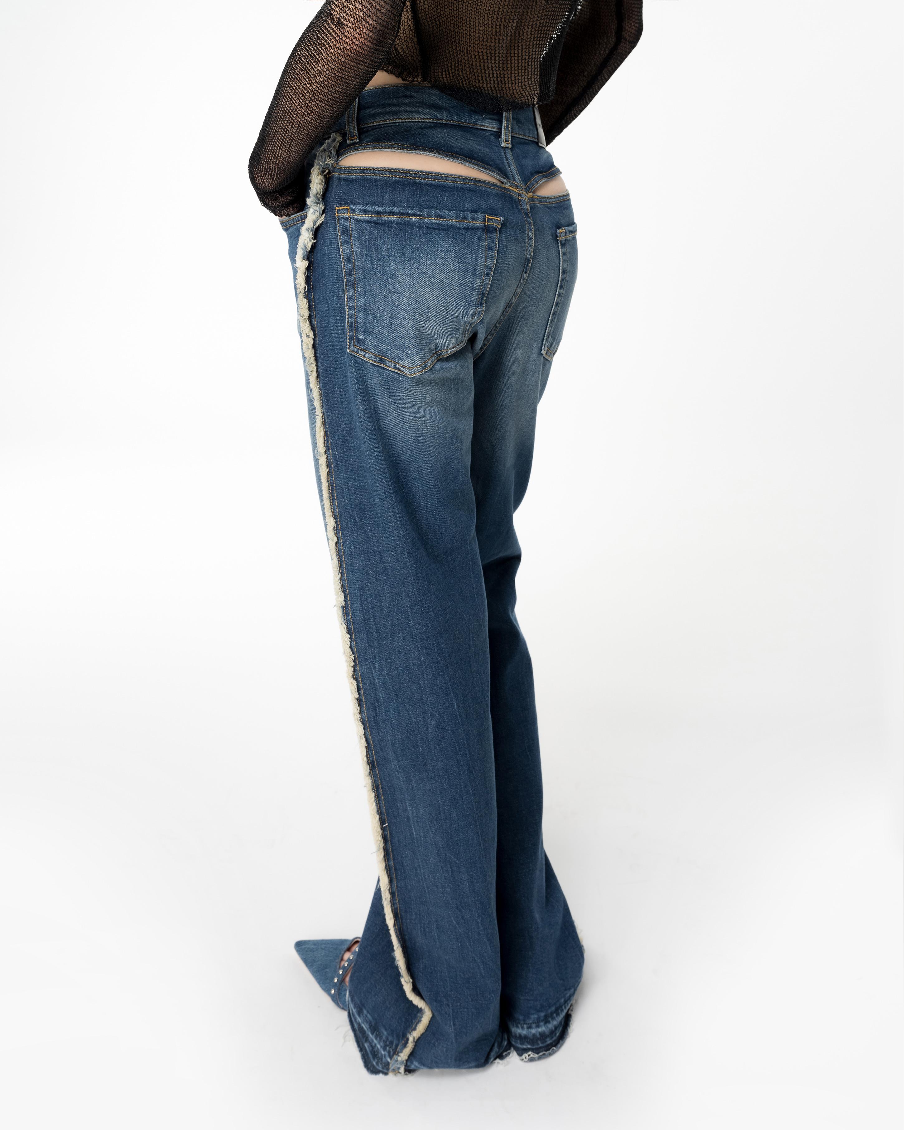 パンツ PINKO Women Straight Pants 104978A2I8PJE Blue PINKO rhinestone-embellished straight-leg Trousers | Blue