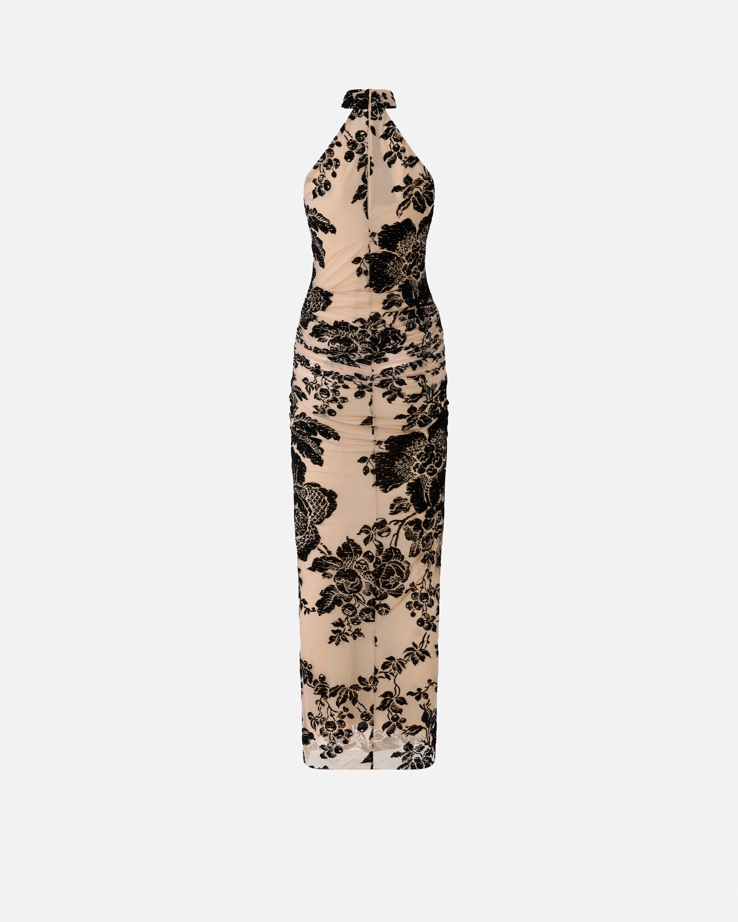 pinko long dress Pinko - Long satin dress with draping