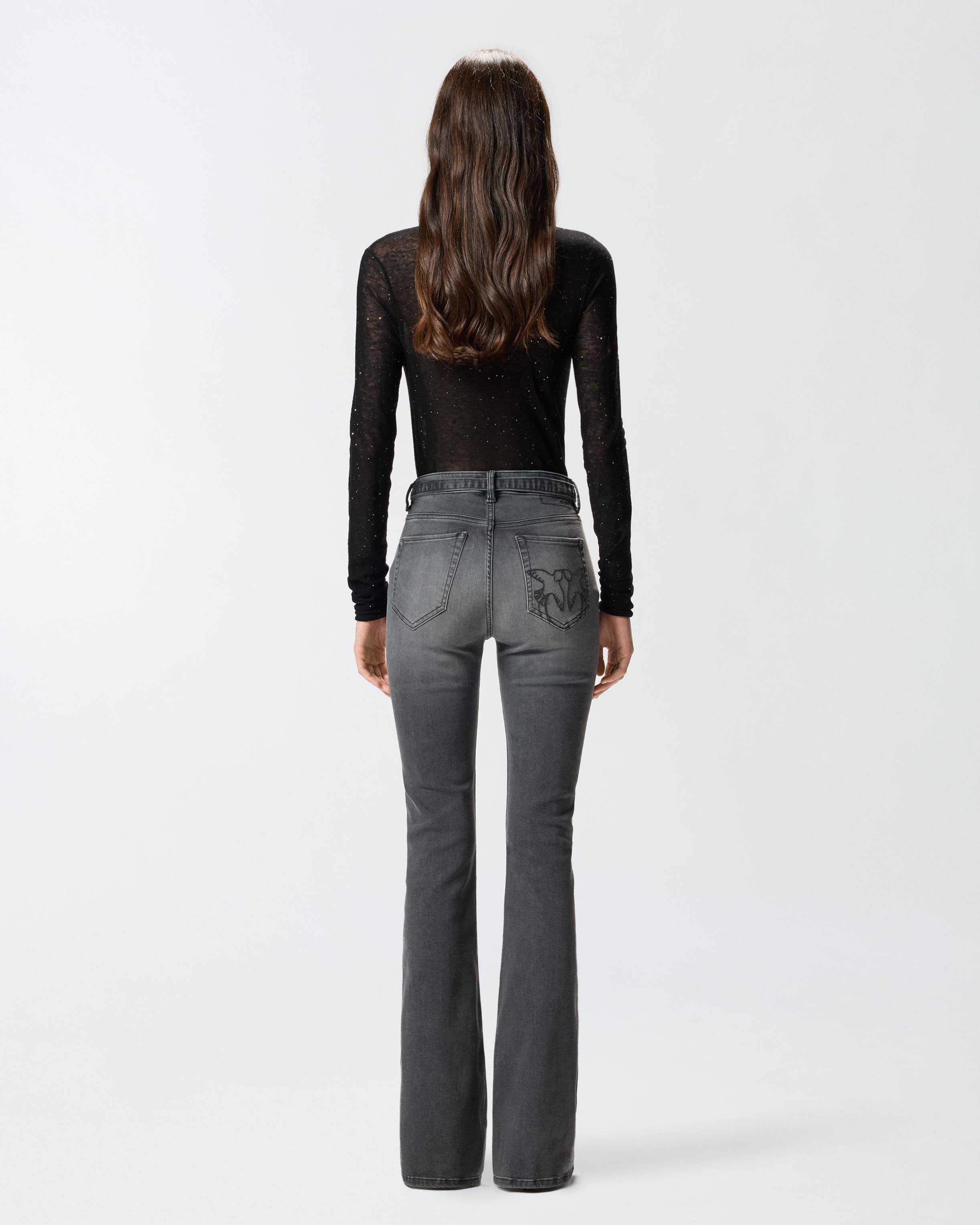 デニム・ジーパン PINKO Woman Jeans Denim 100561A21X PJY Pinko Flora Flora No Belt stretch cotton jeans for women