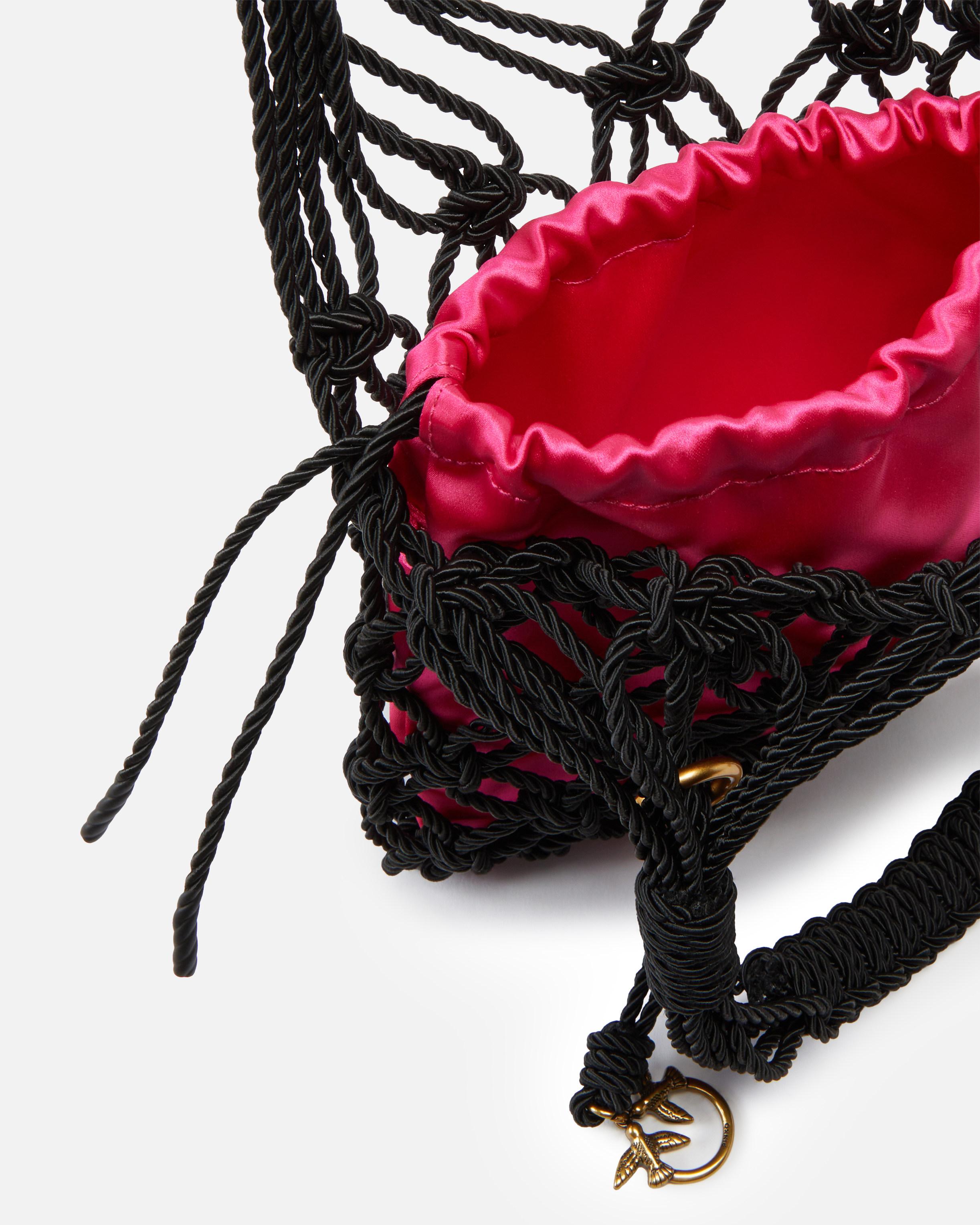 Pinko Evening Handbag With Woven Mesh in Red | Lyst
