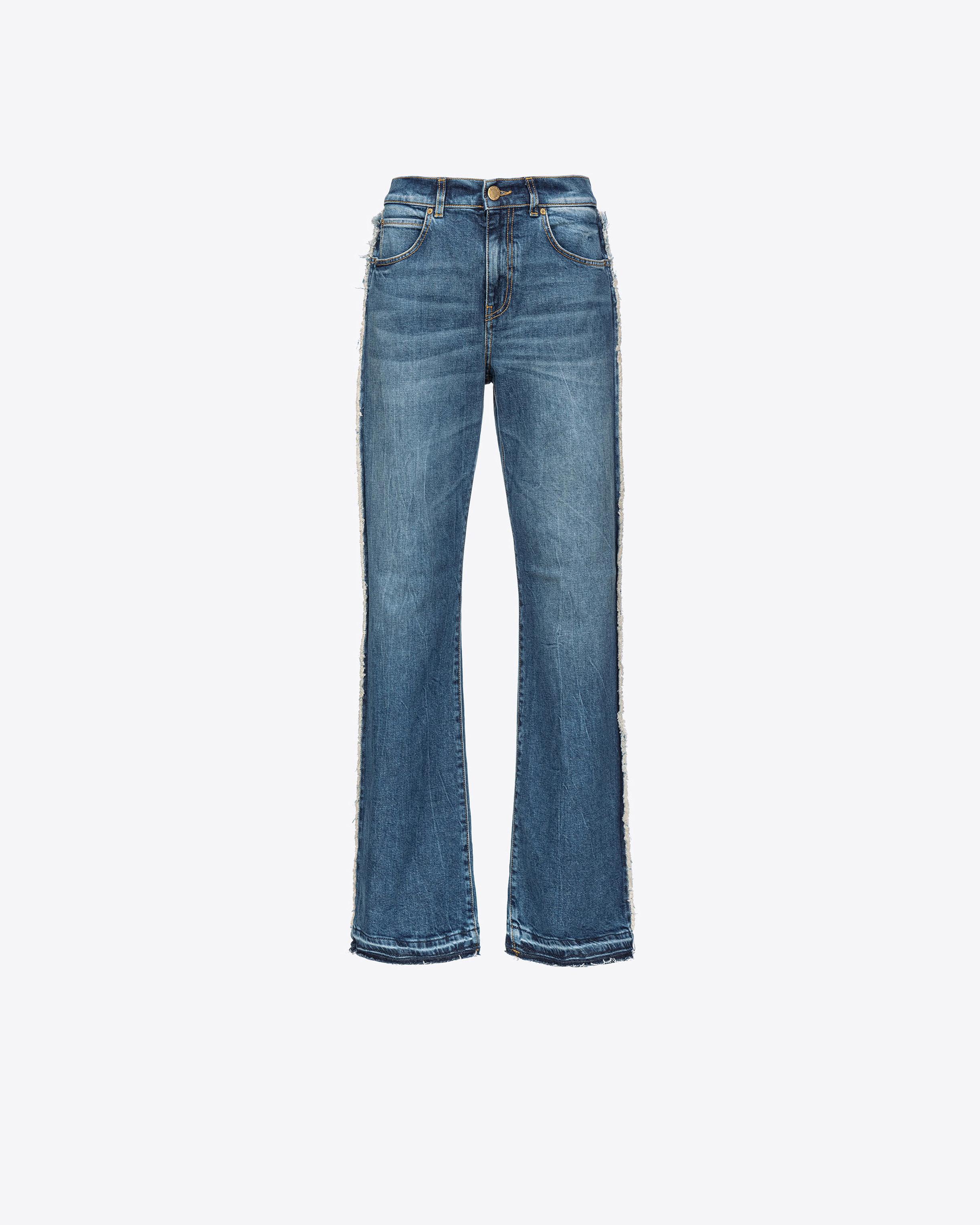 【BAON】Mococo cut-out washing wide denim pants Pinko Wide-Leg Jeans With Cut-Out in Blue | Lyst