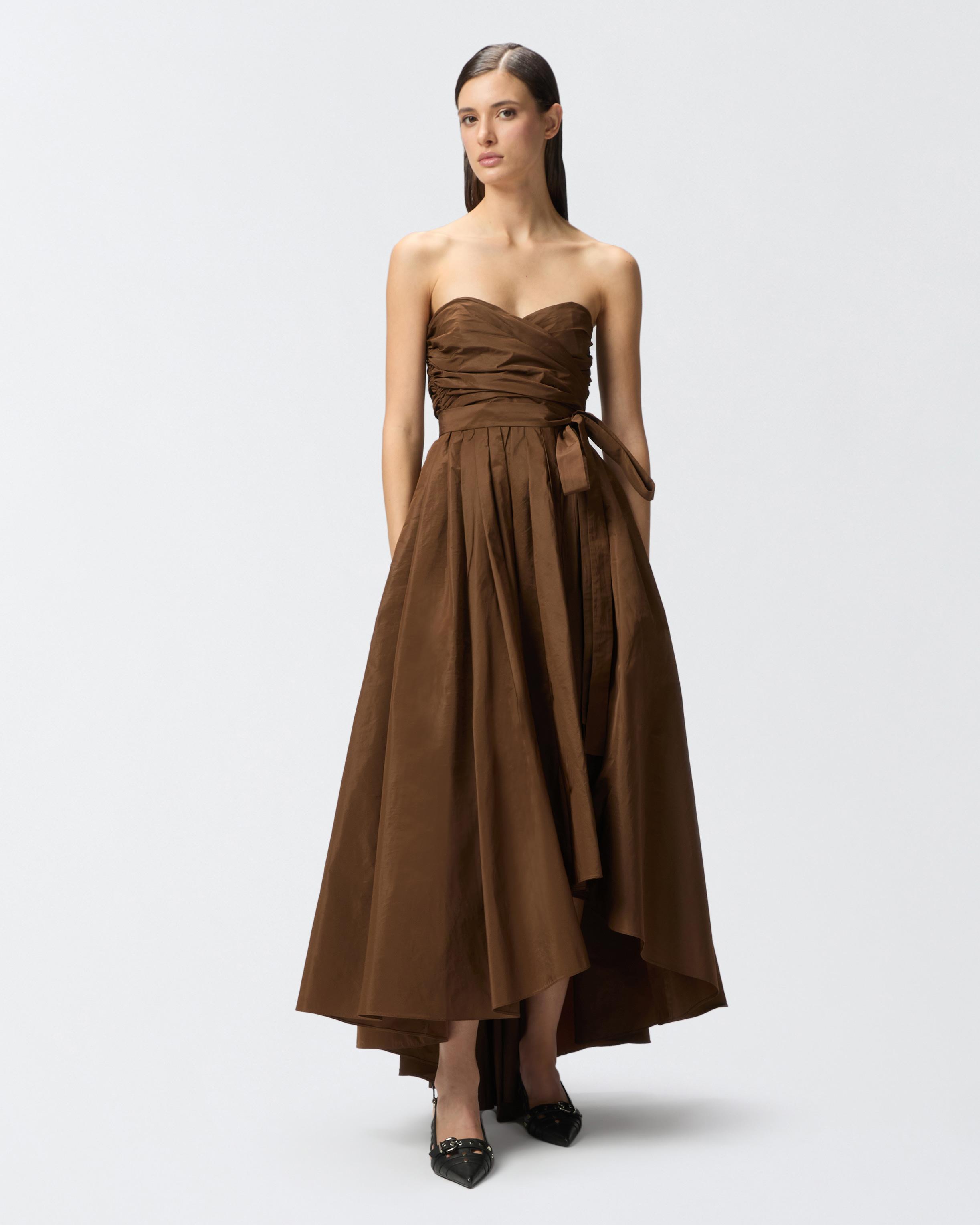 pinko-Dark-earth-Taffeta-