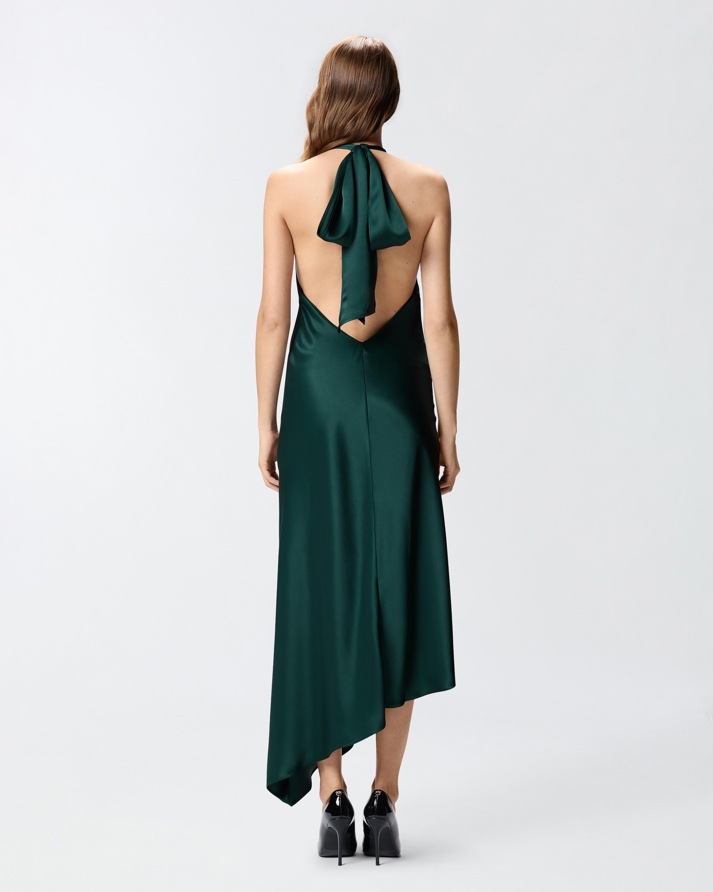 pinko open back dress PINKO Ribbed open-back Mini Dress | White