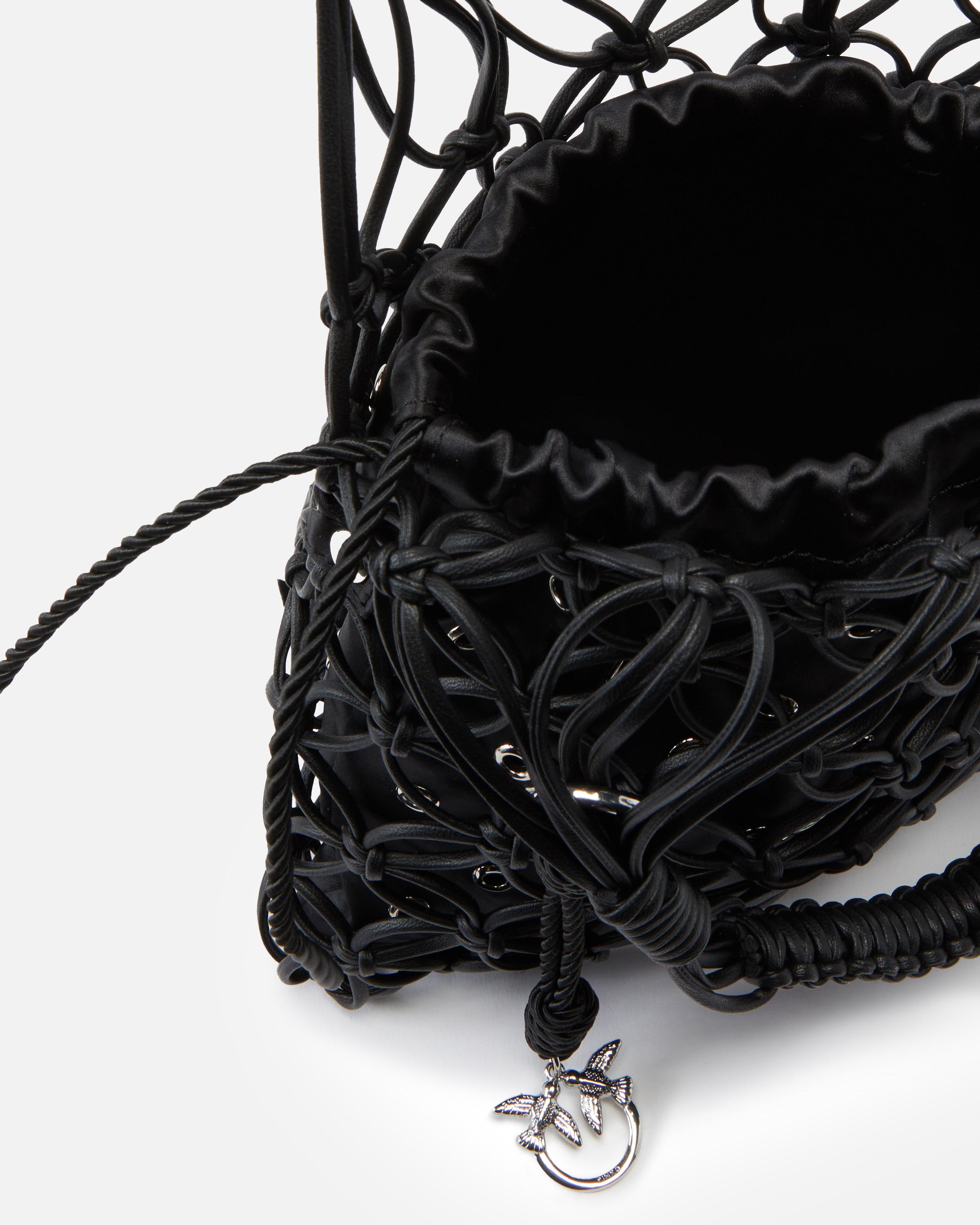 ハンドバッグ Pinko Evening Handbag With Mesh And Eyelets Pinko Evening Handbag With Mesh And Eyelets in Black | Lyst