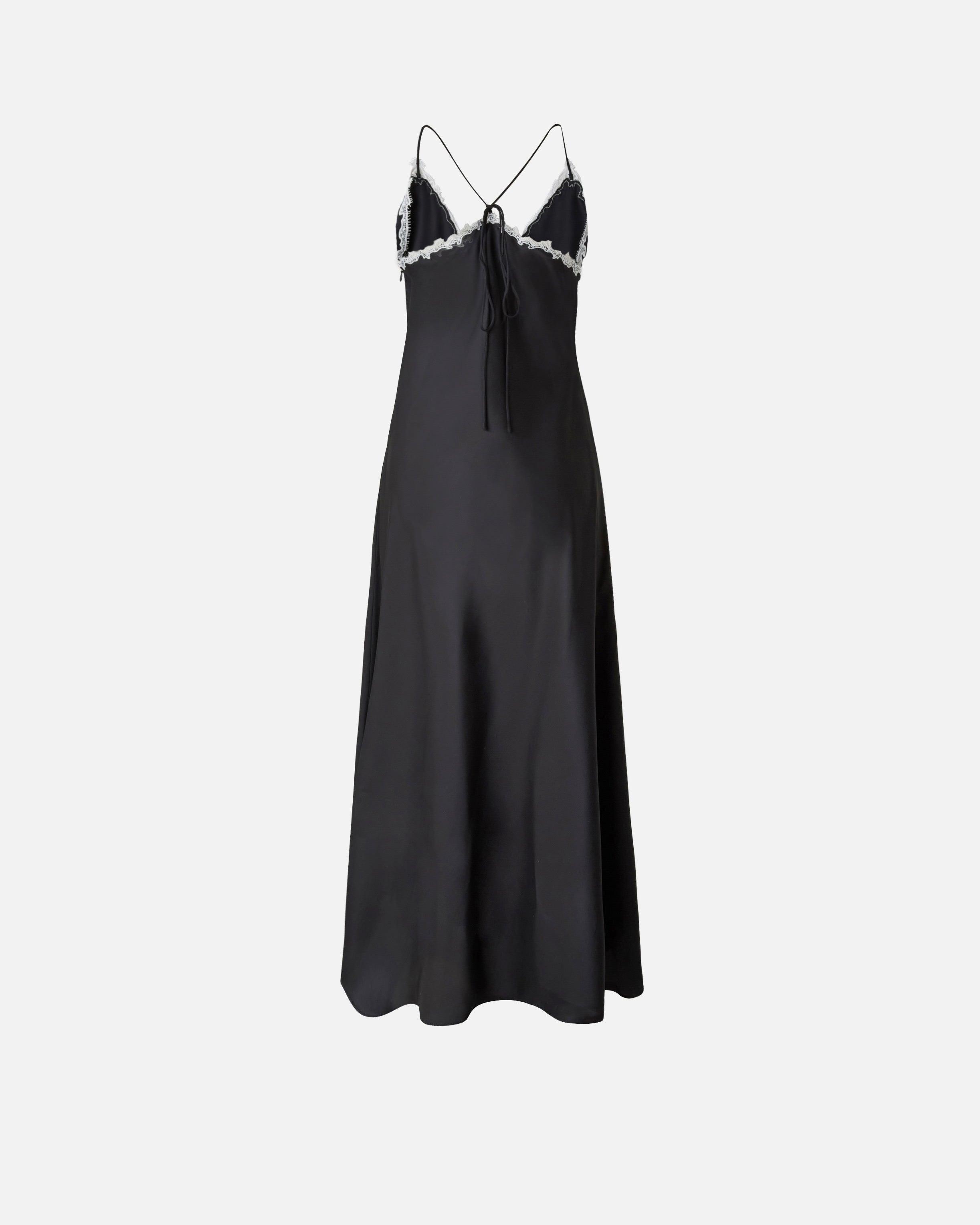 loose fit evening dresses Evening Fringe Straight Loose Fit Dress – Black Sparkle S main image 1