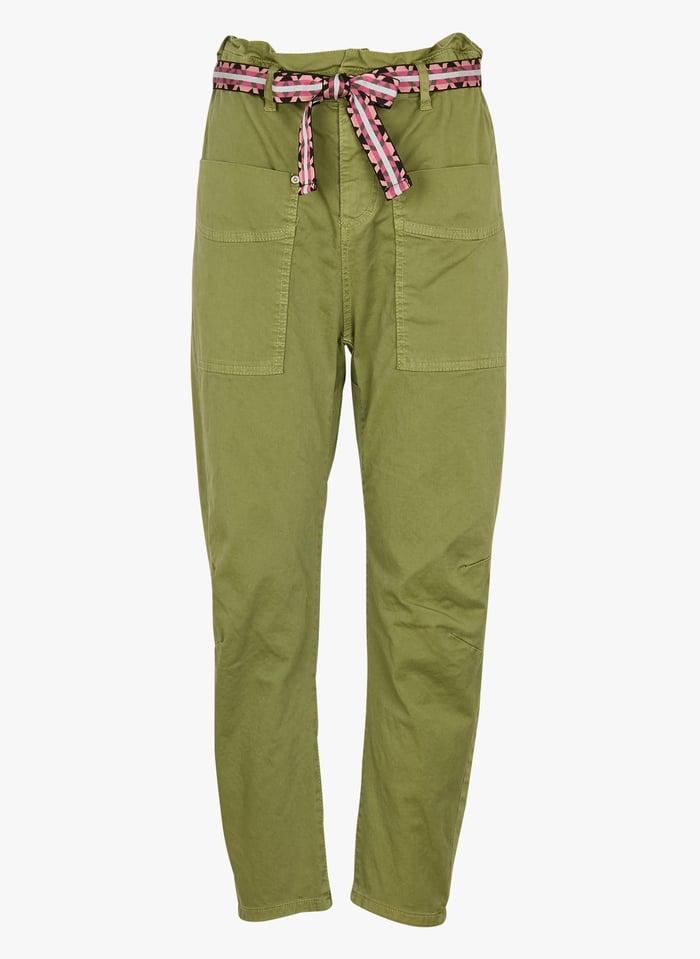 Pantalons coupe droite Vert pour femme Lyst