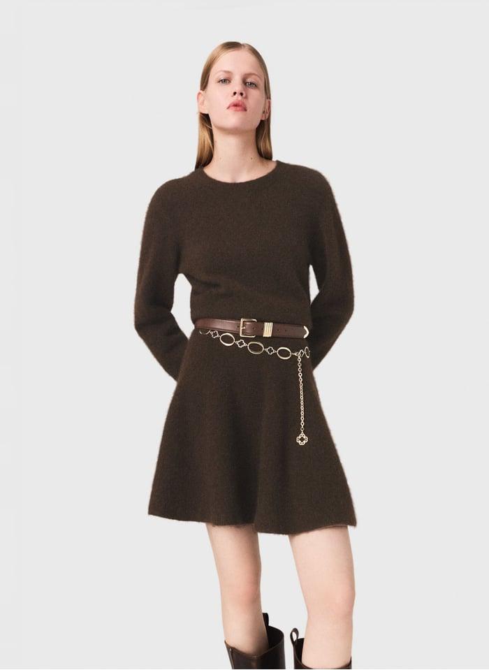 Robes Marron Maje pour femme Lyst