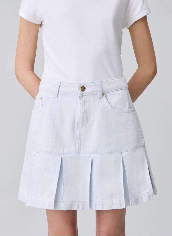 Jupe Courte Plissée Femme Claudie Pierlot en coloris Blanc Lyst