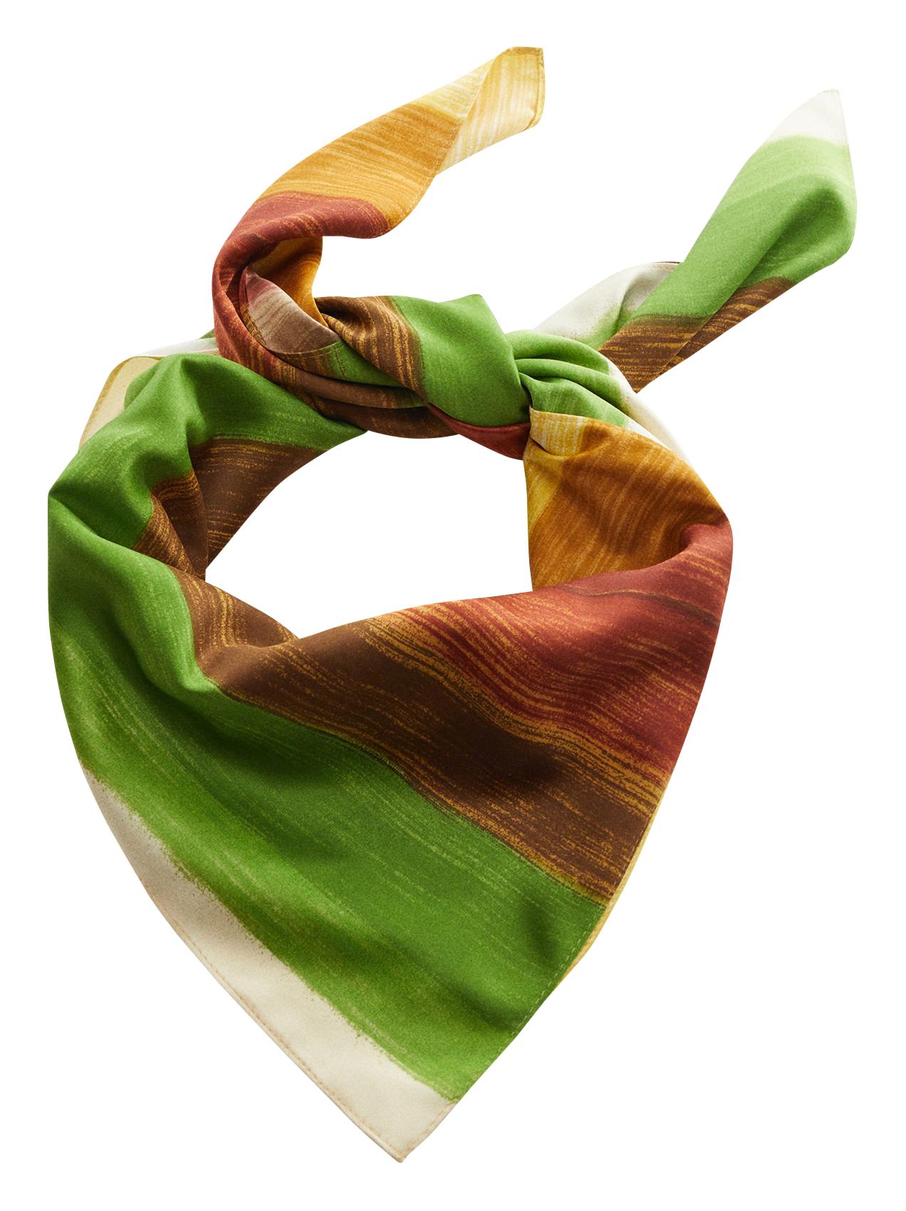 Foulard imprimé à rayures Mango en coloris Vert | Lyst