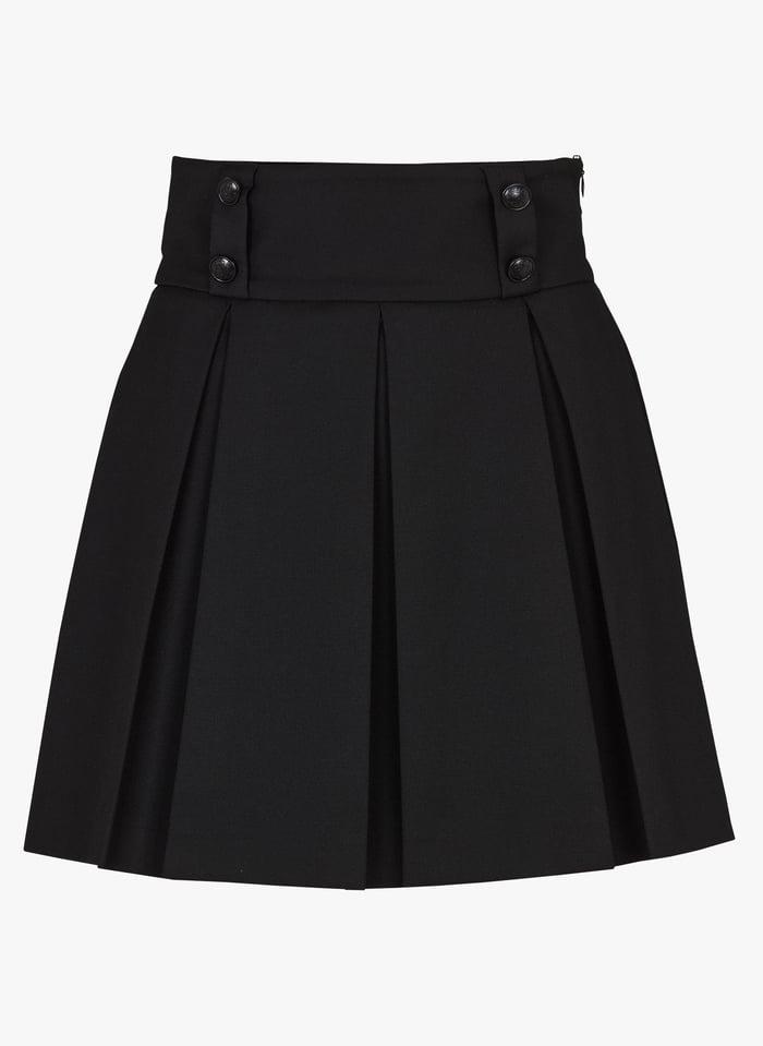 Jupe Noire Morgan De Toi - Taille 32/34 - En Coton/Jean - Mini-jupe Courte - Occasion Très Bon État