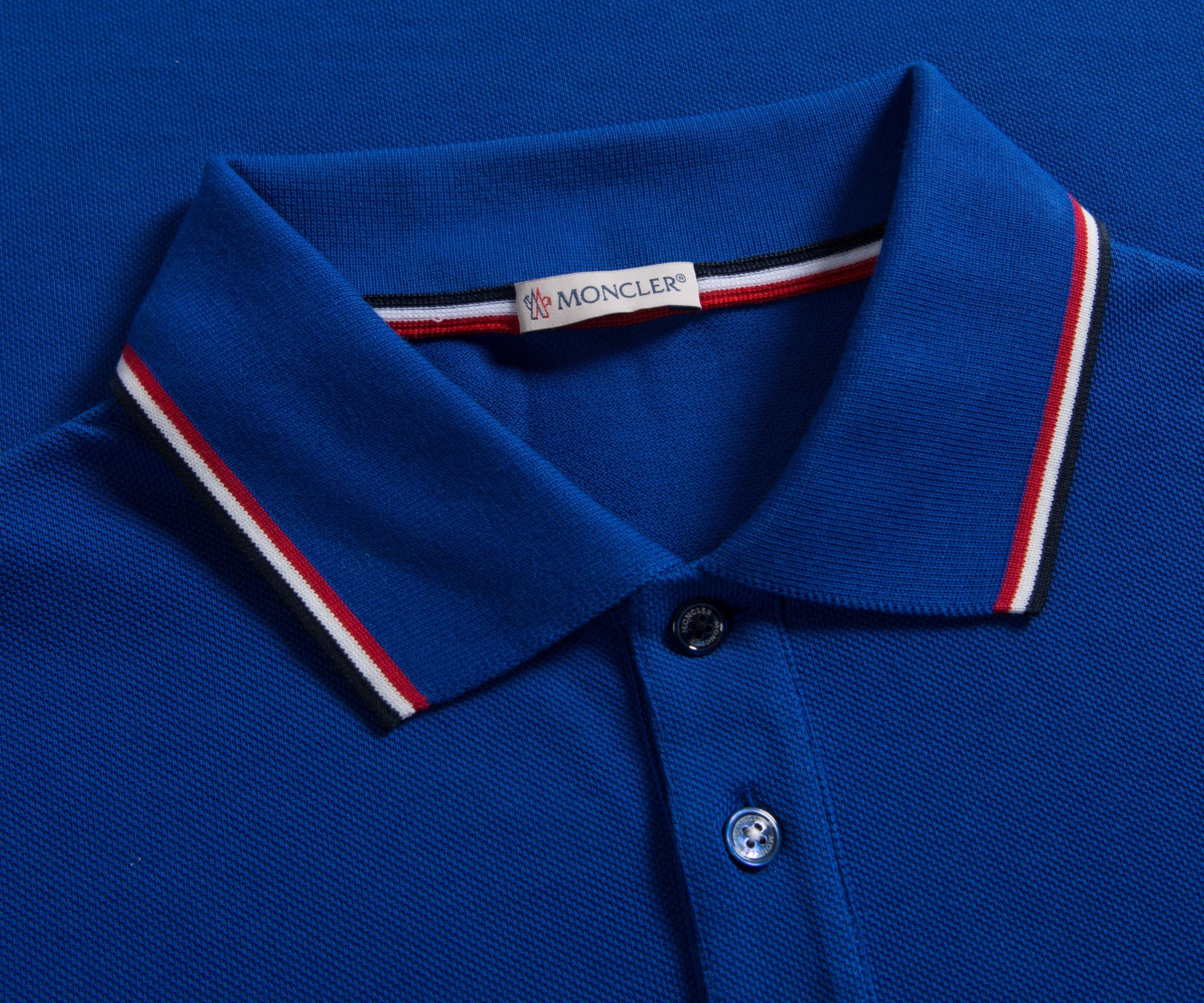 royal blue moncler polo