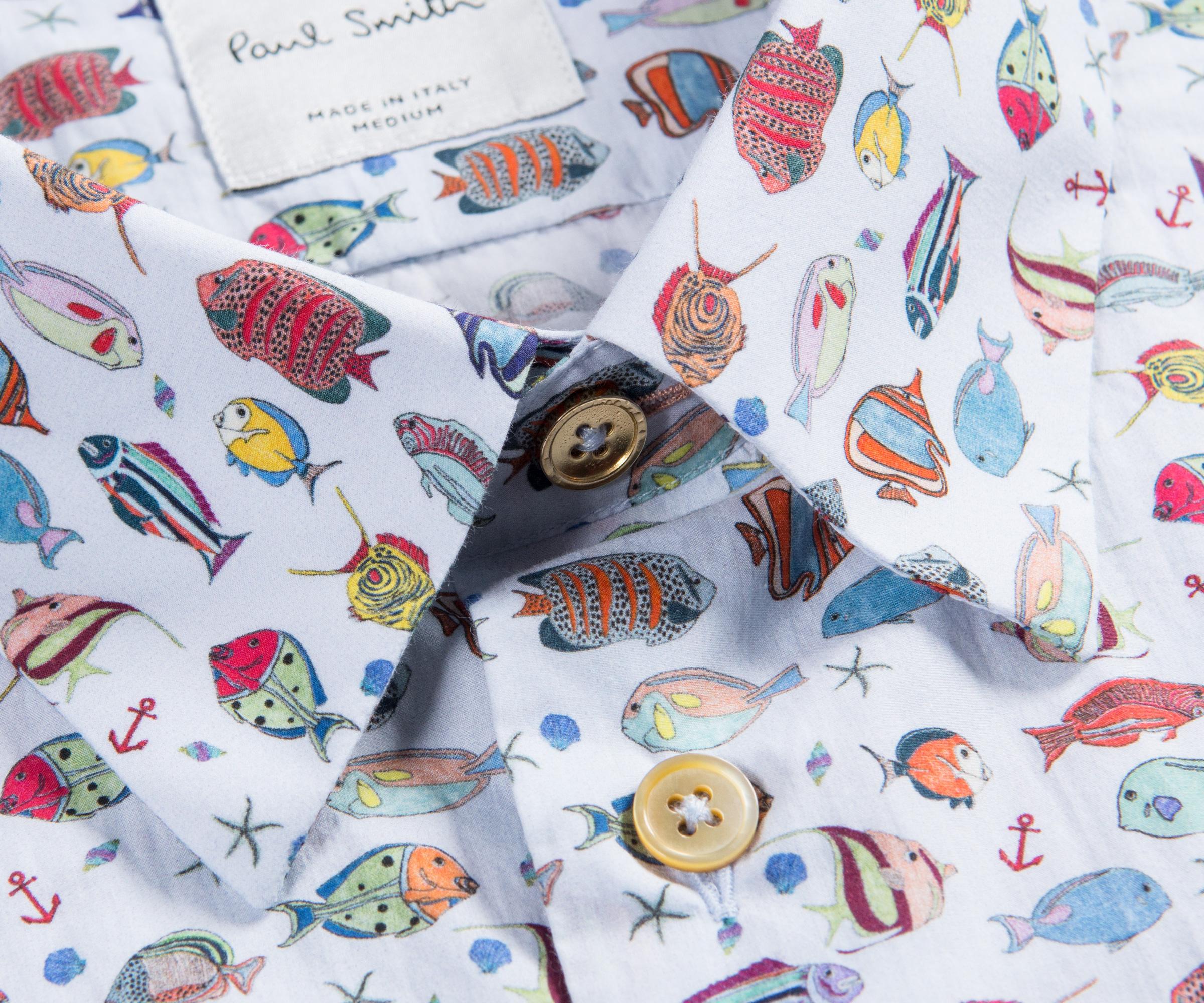 【人気】Paul Smith　TROPICAL FISH PRINT SHIRT 人気】Paul Smith TROPICAL FISH PRINT SHIRT
