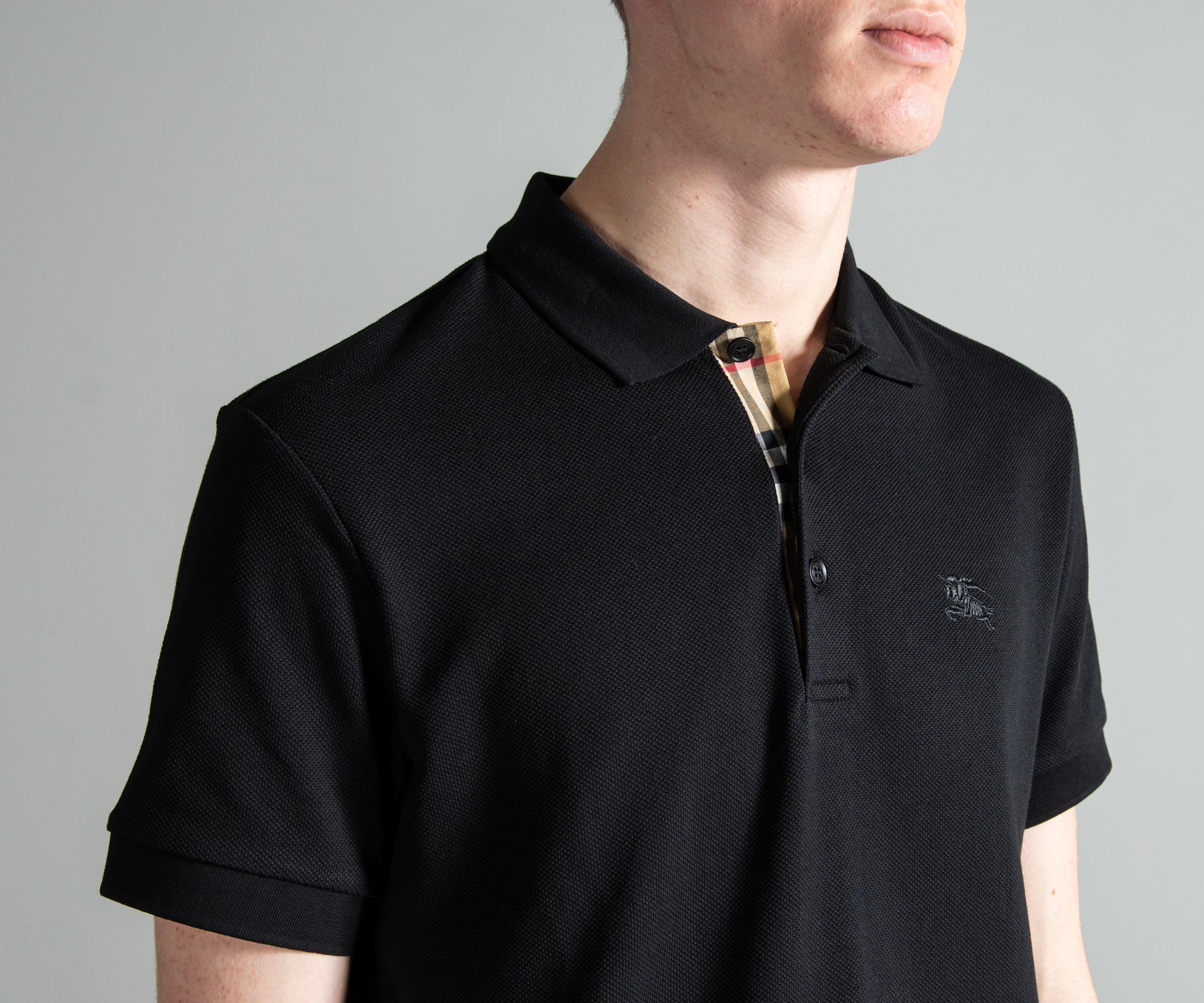 burberry polo black