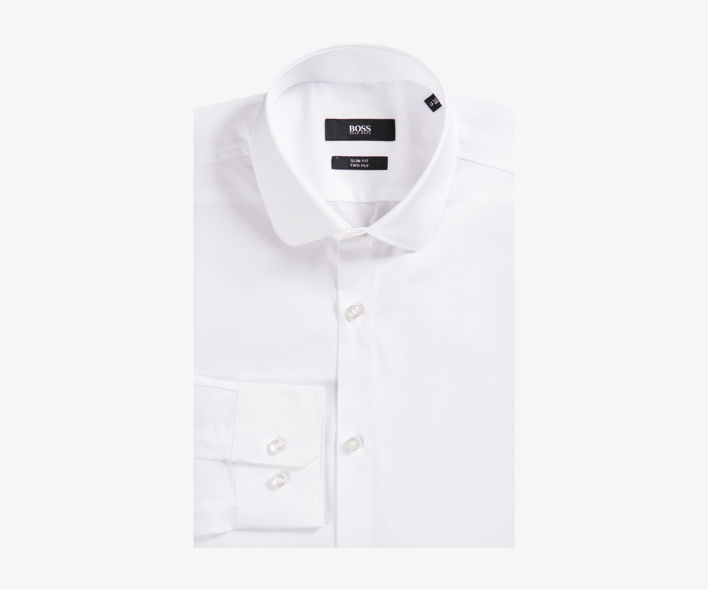 hugo boss white formal shirt