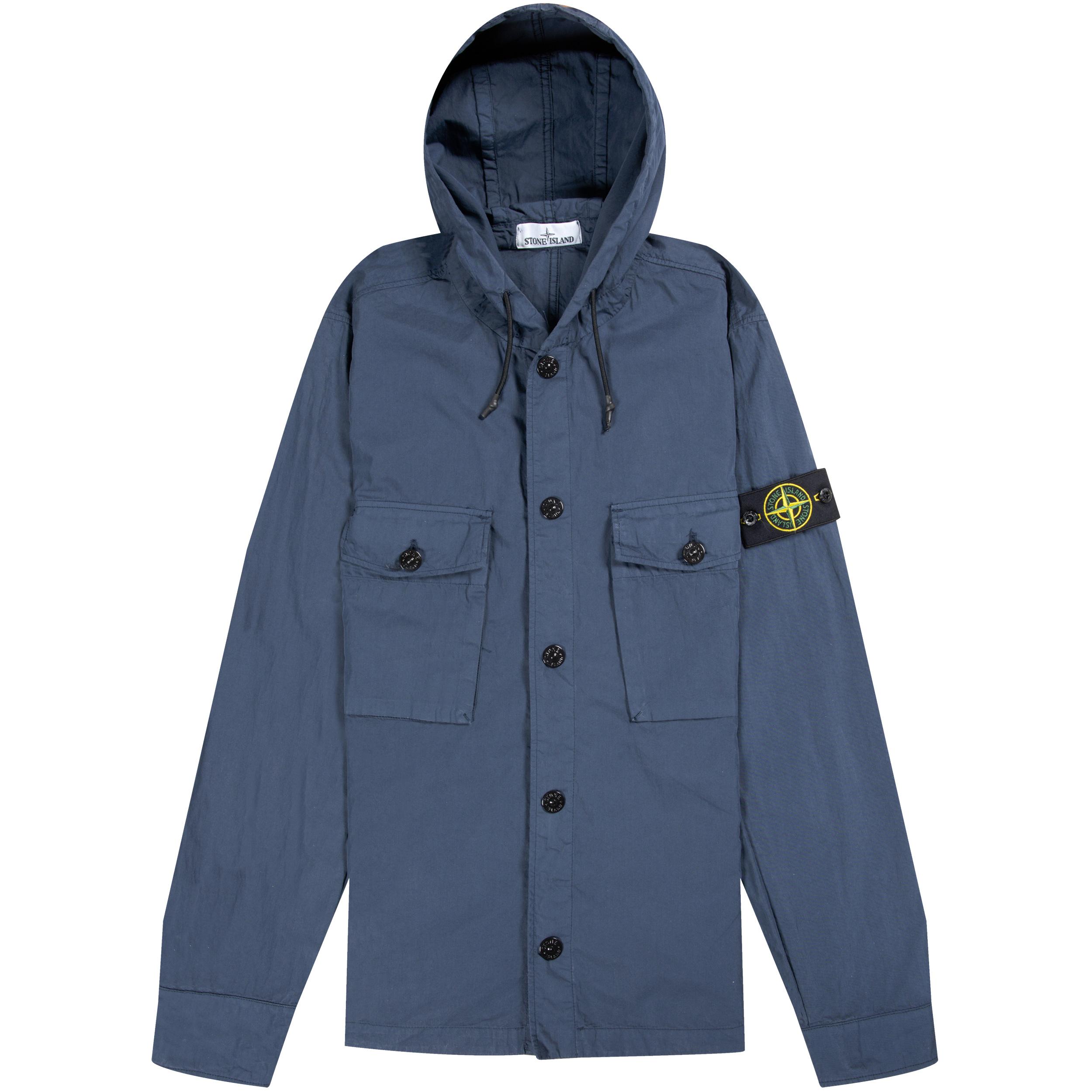 stone island down overshirt