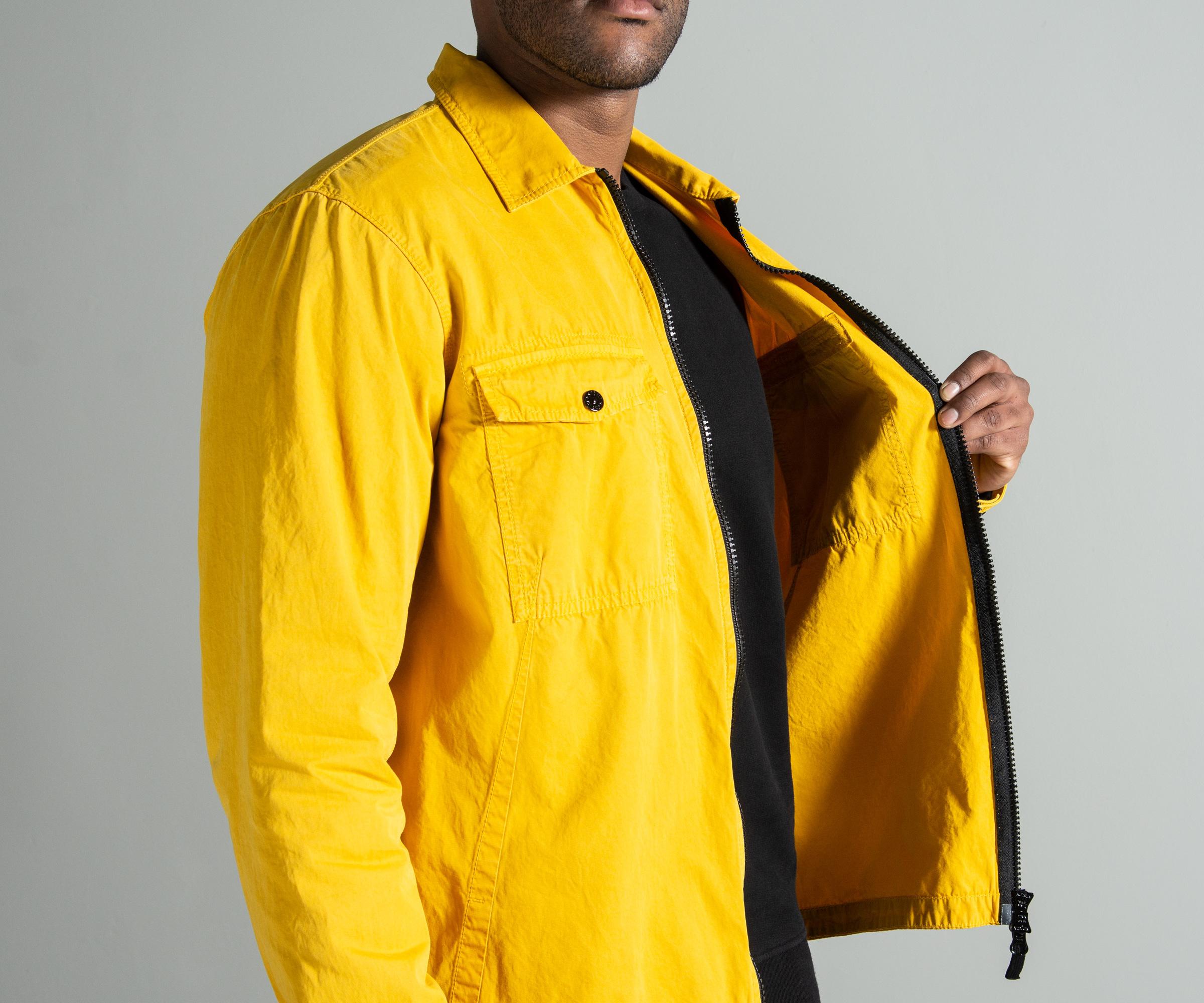 stone island overshirt mustard