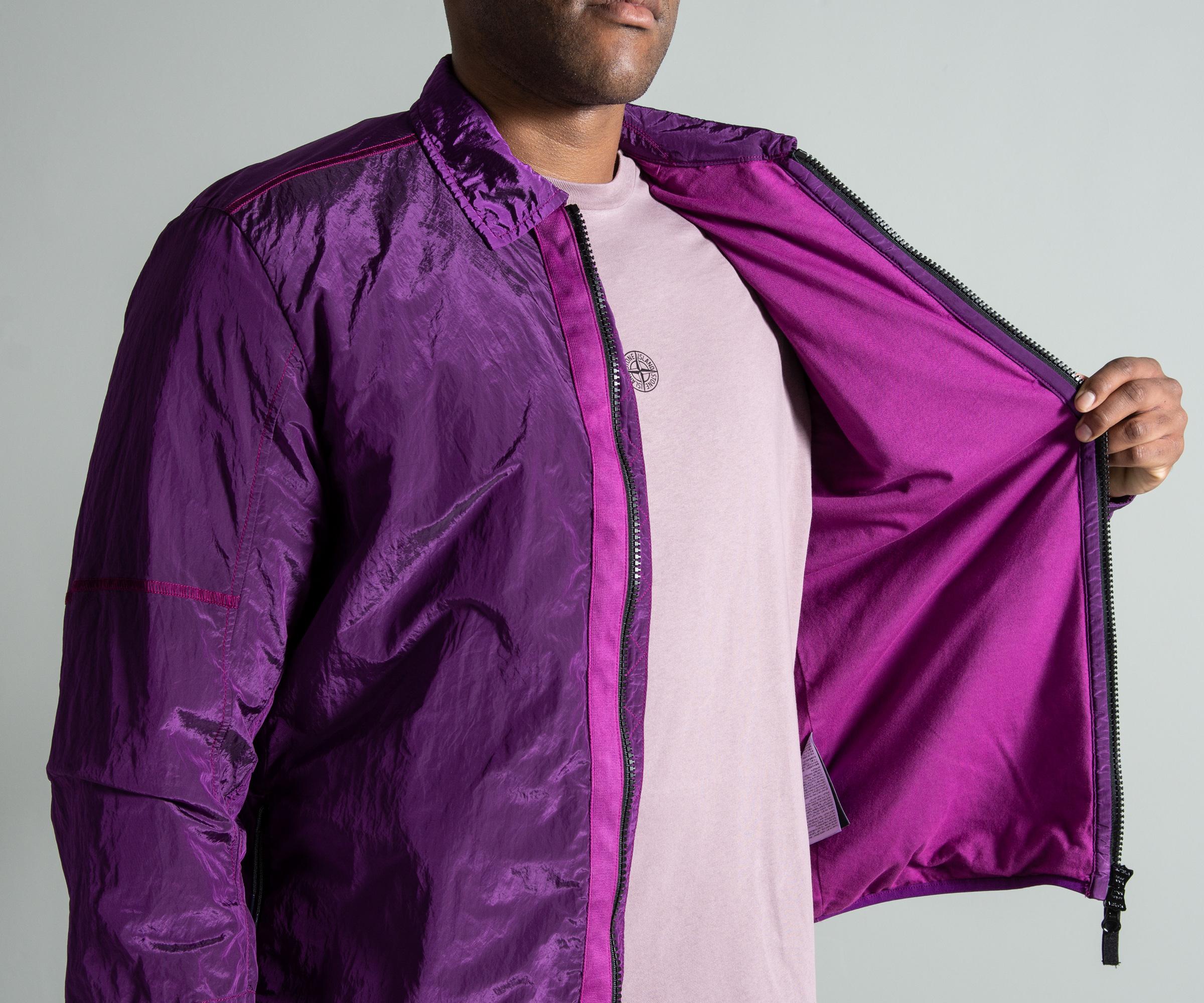 stone island magenta overshirt