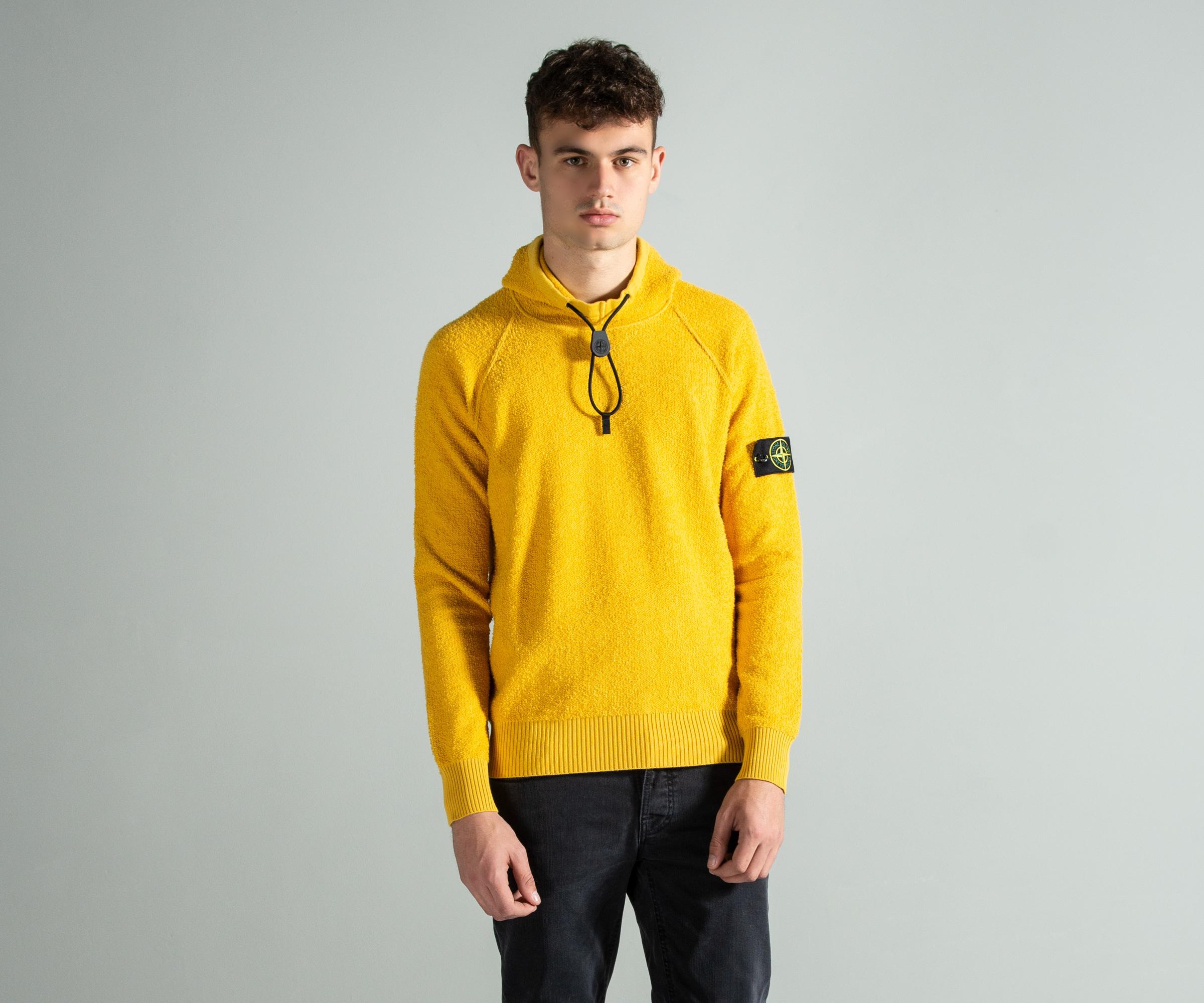 stone island mustard hoodie